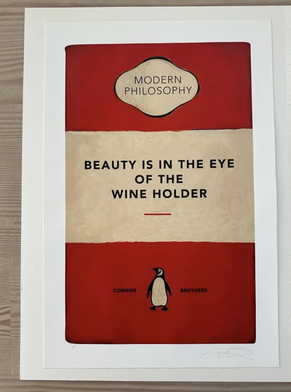 The Connor Brothers Wineholder, 2023 Print.