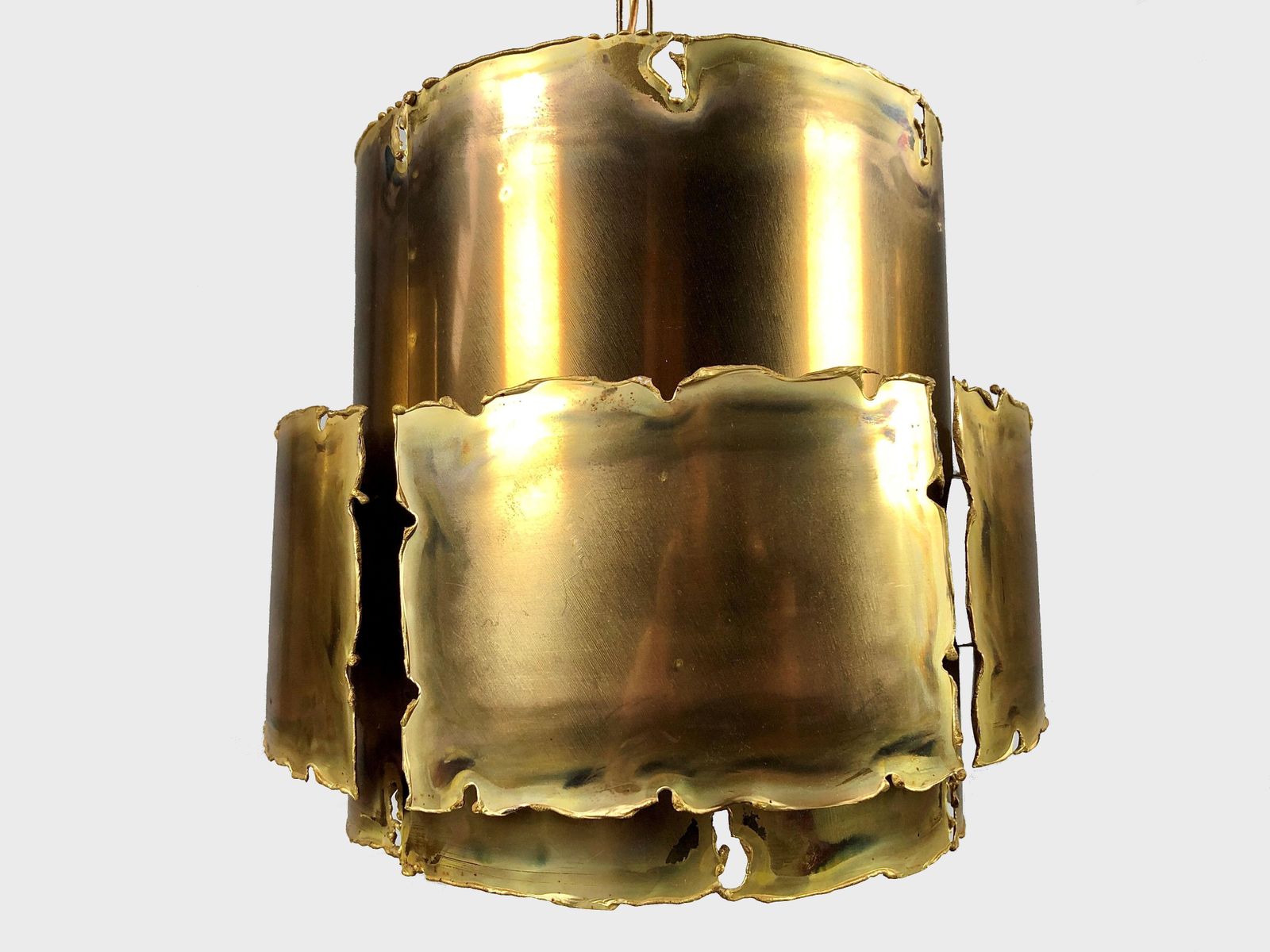 Set van drie Brutalist stijl hanglampen van Svend Aage Holm Sorensen, ca. jaren 1960 photo 1050.0
