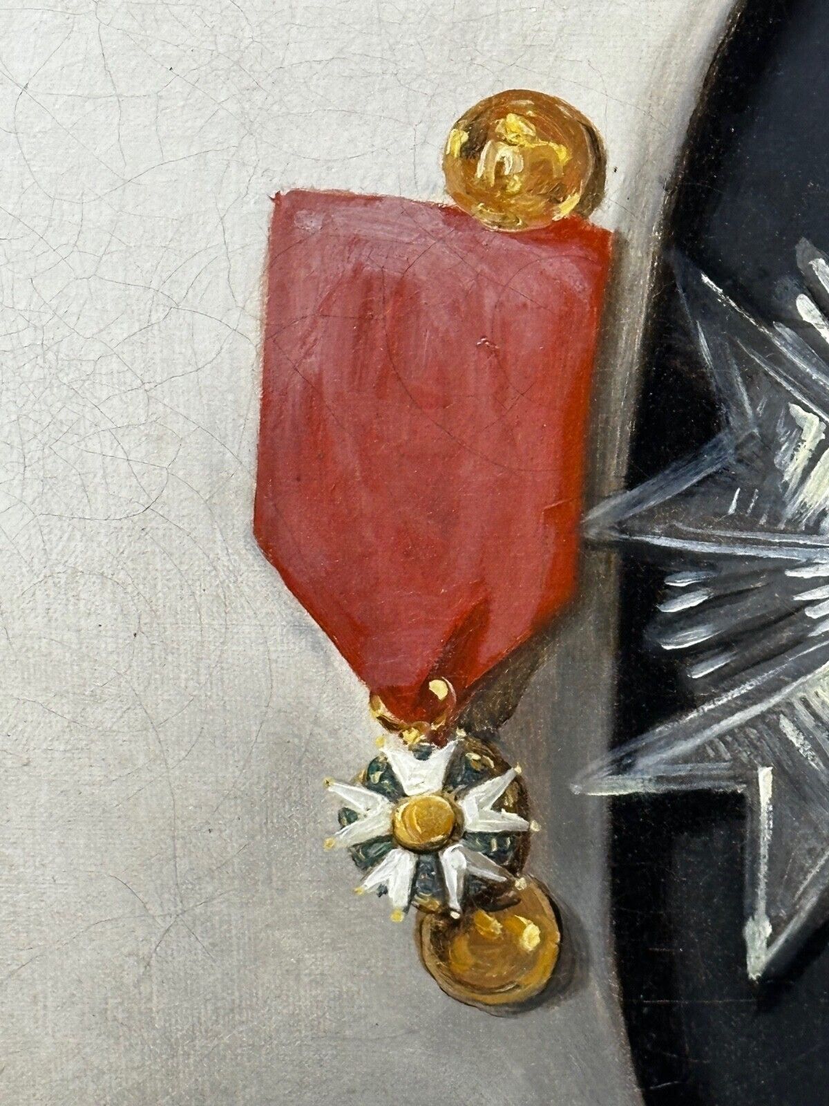 photo vinterior Frans Napoleon Bonaparte olieverfportret ca. 1870 naar Robert Lefèvre, militaire kunst