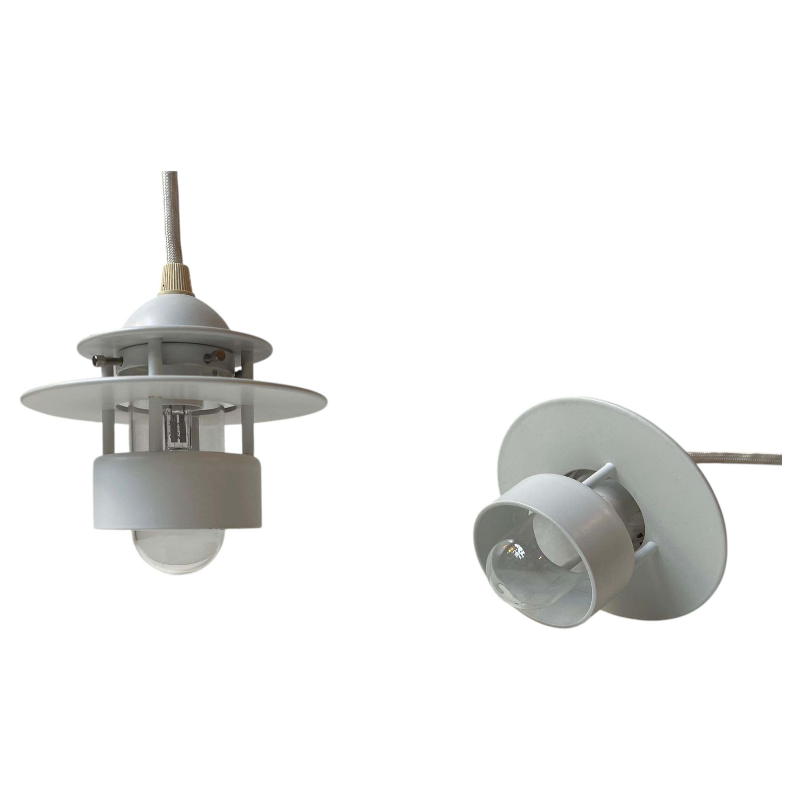 Appliques de plafond minimalistes Louis Poulsen, blanches, Planet Orbit, pour salle de bains