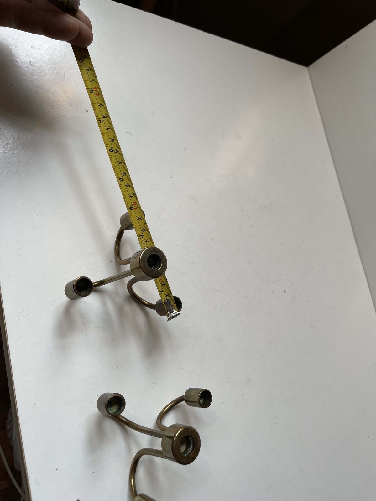 Small Danish Mid Century Candle Holders In Brass, 1960s, A Pair Of 2 photo 230.0