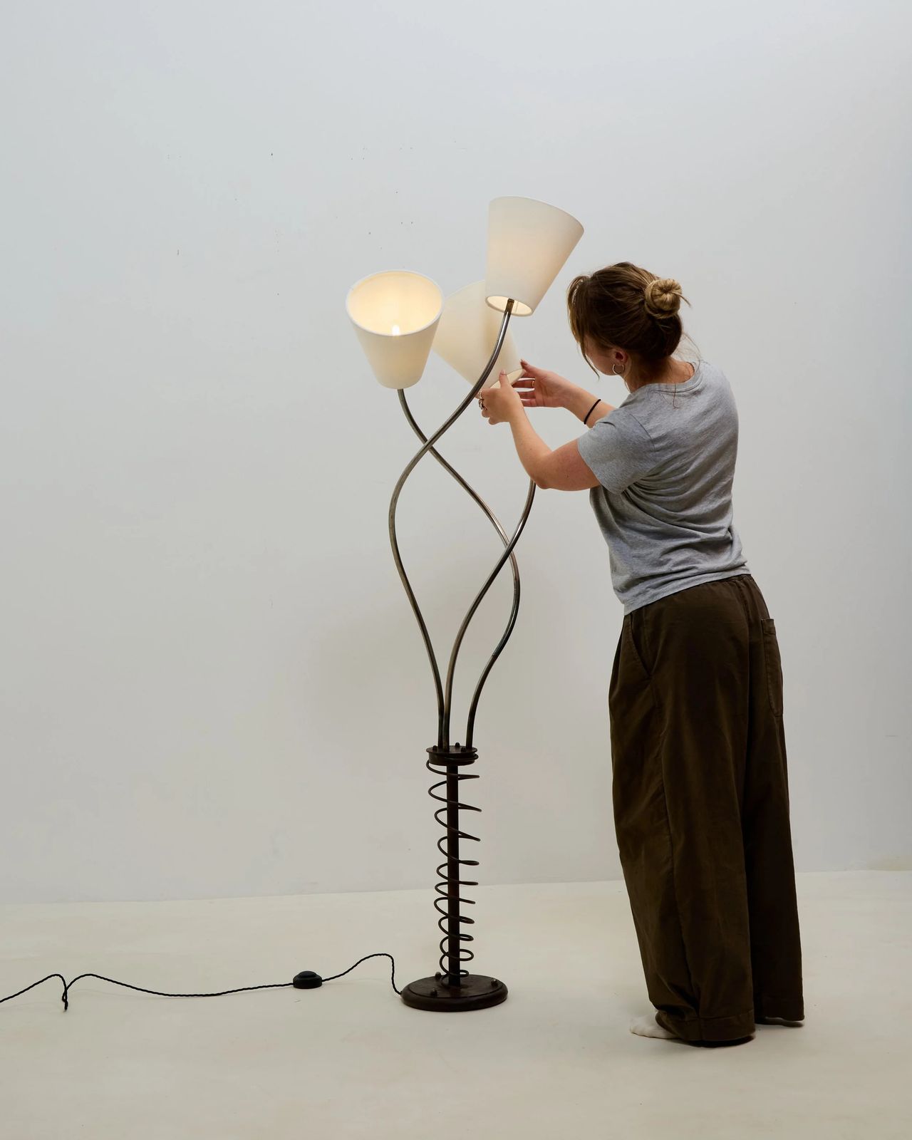 Triple Sprung Lamp, jaren 1980 photo 925.0