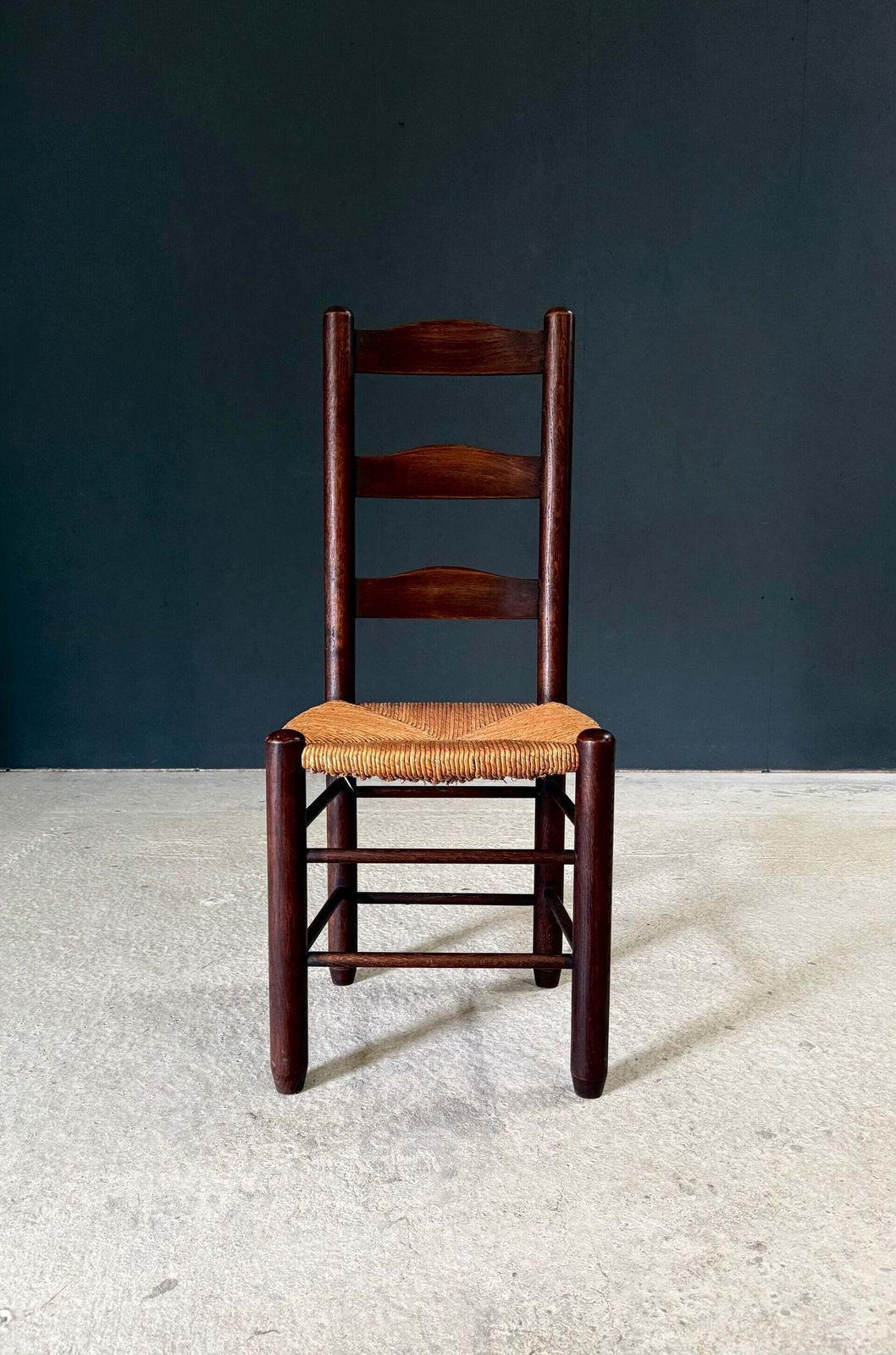 photo furniture French Provincial Design High Back Dining Chairs By Georges Robert, France 1940's