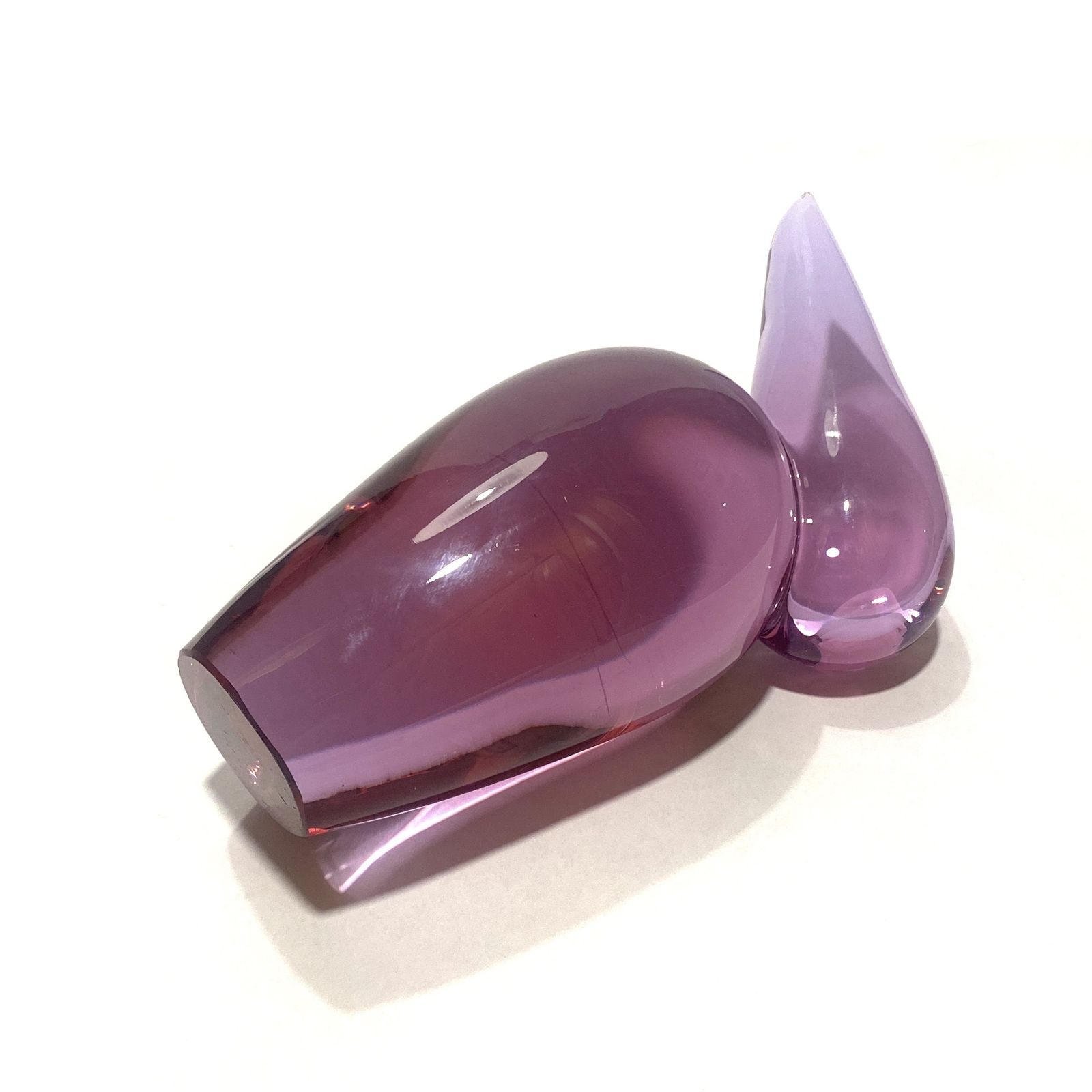 Miroslav Janku Glass Bird Sculpture By Zbs (železnobrodské Sklo), 1960s Czech Art Glass photo furniture