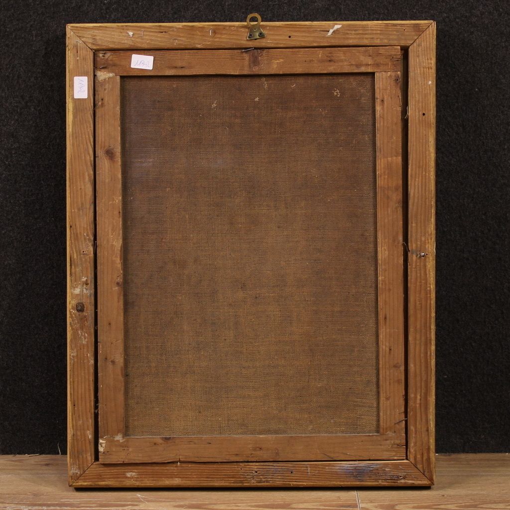 Peinture italienne du XVIIe siècle, saint François d'Assise photo vintage