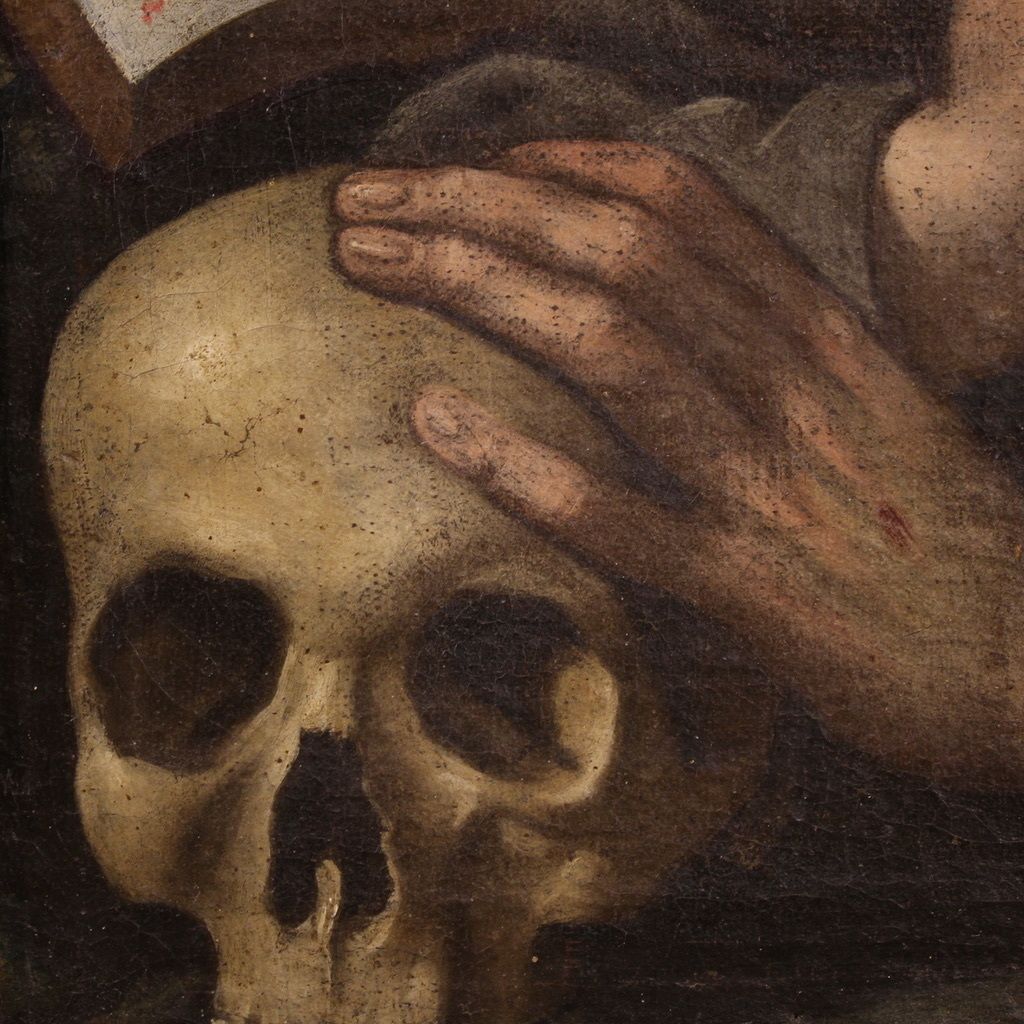 photo for sale Peinture italienne du XVIIe siècle, saint François d'Assise
