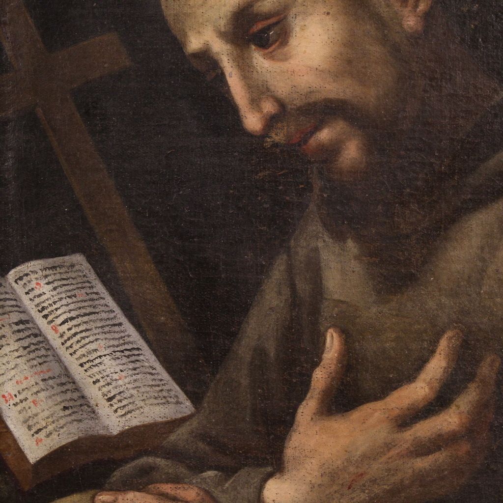 Art Peinture italienne du XVIIe siècle, saint François d'Assise photo