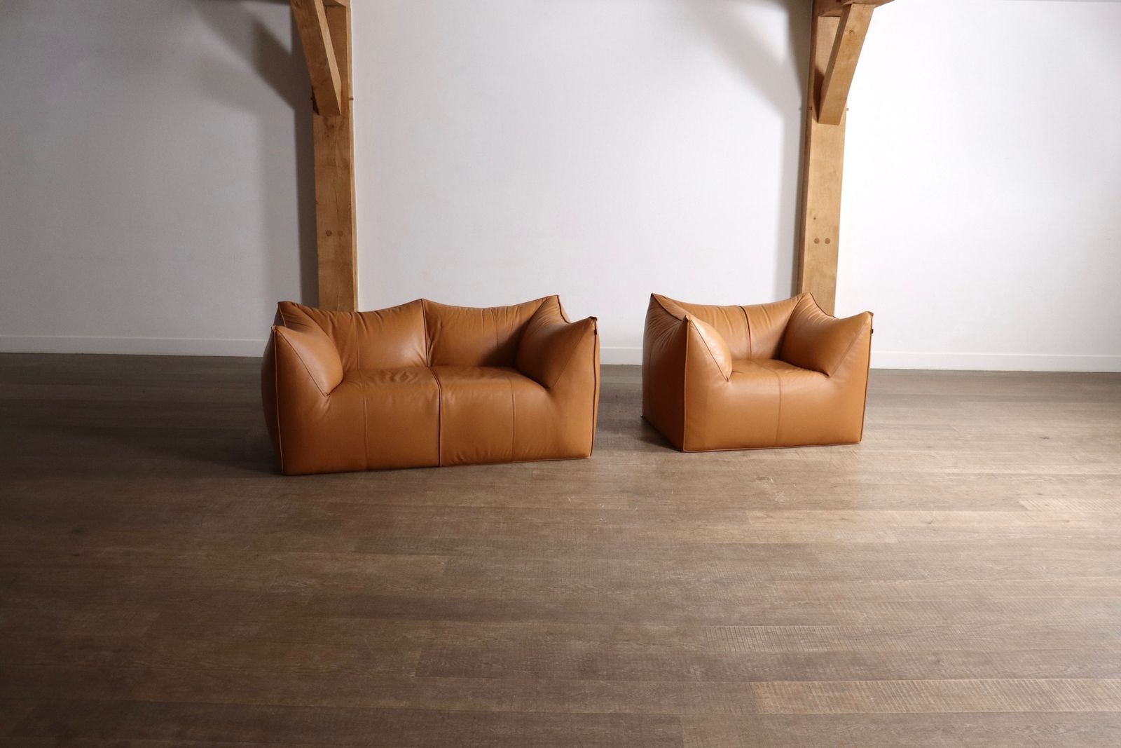 Le Bambole sofa en lounge chair van Mario Bellini voor B&B Italia, jaren 1970 photo vinterior