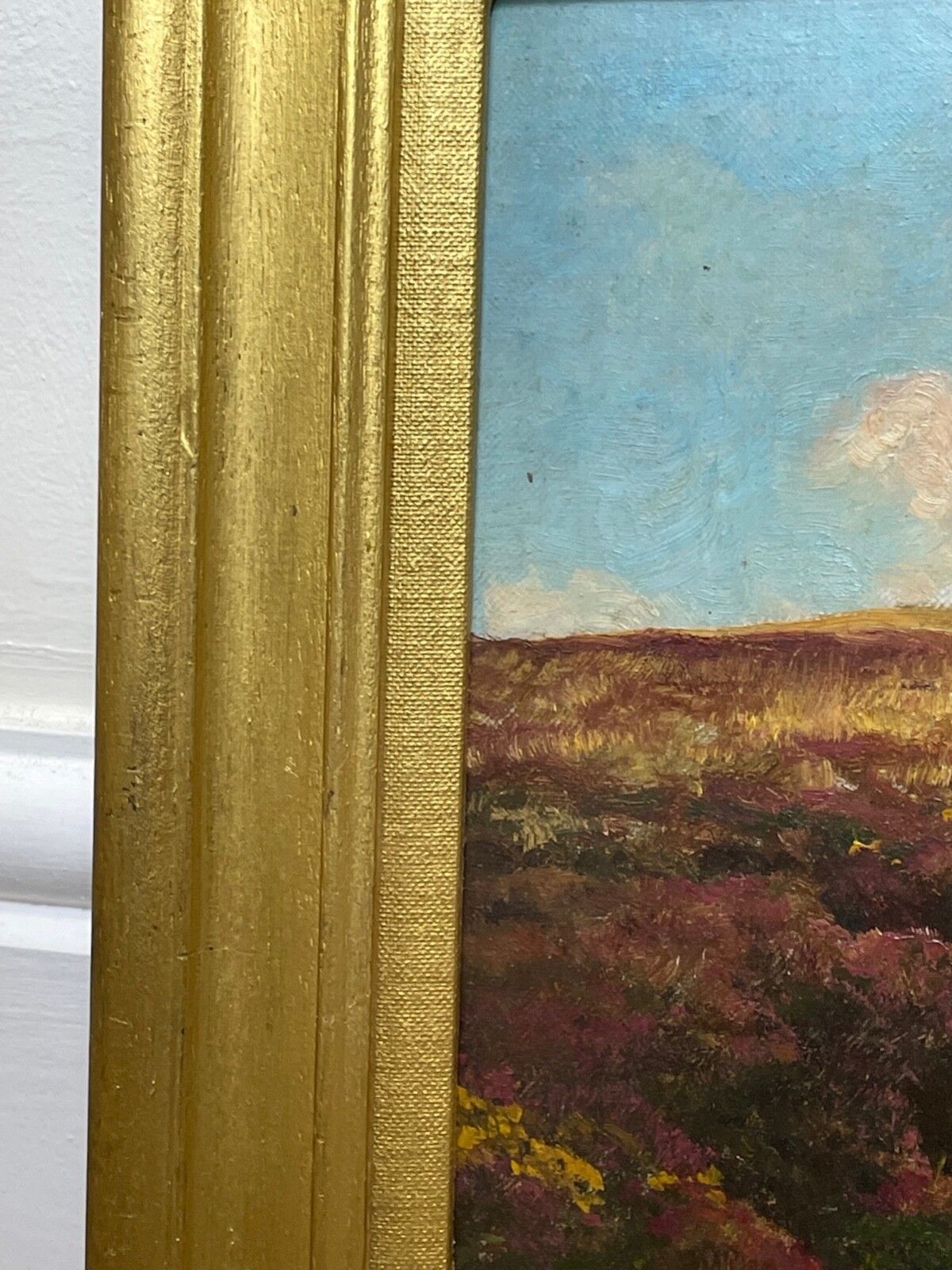 Arthur Wardle 1864-1949 Signed Exmoor British Moorland Landscape Oil Painting photo for sale