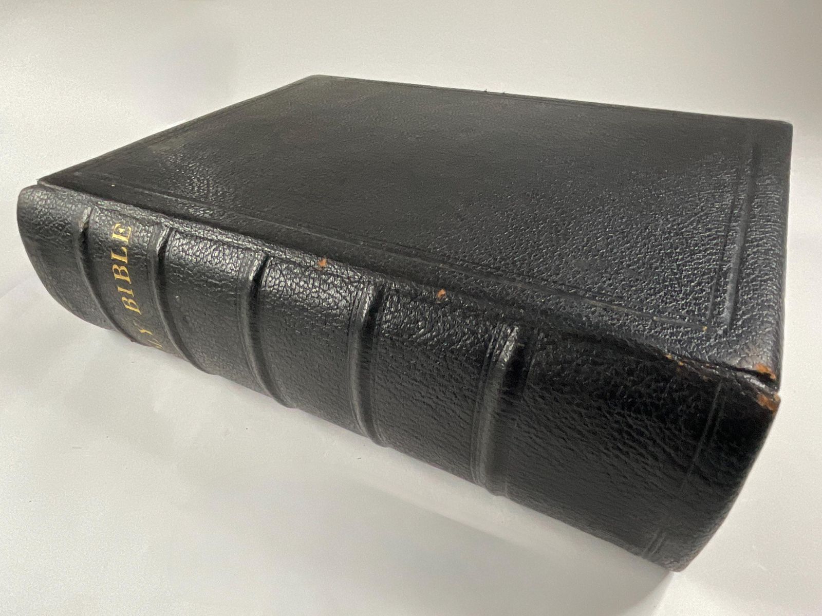 Good Quality Victorian Family Bible Circa 1860–1870 With Blank Family Register photo furniture