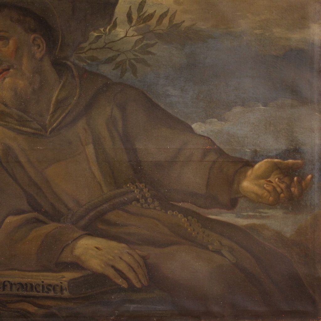 3900.0 Tableau religieux du XVIIIe siècle, saint François d'Assise photo