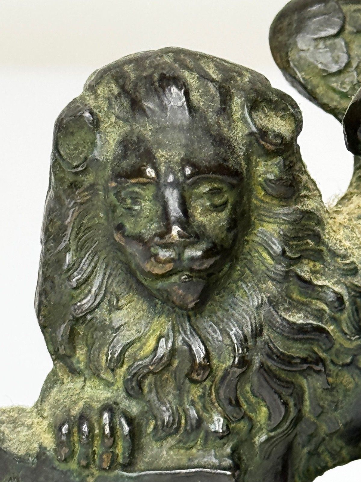 2000.0 Antiek Neoklassiek Bronzen Gevleugelde Leeuw van Sint Marcus, Venetiaans Grand Tour, ca. 1820 photo