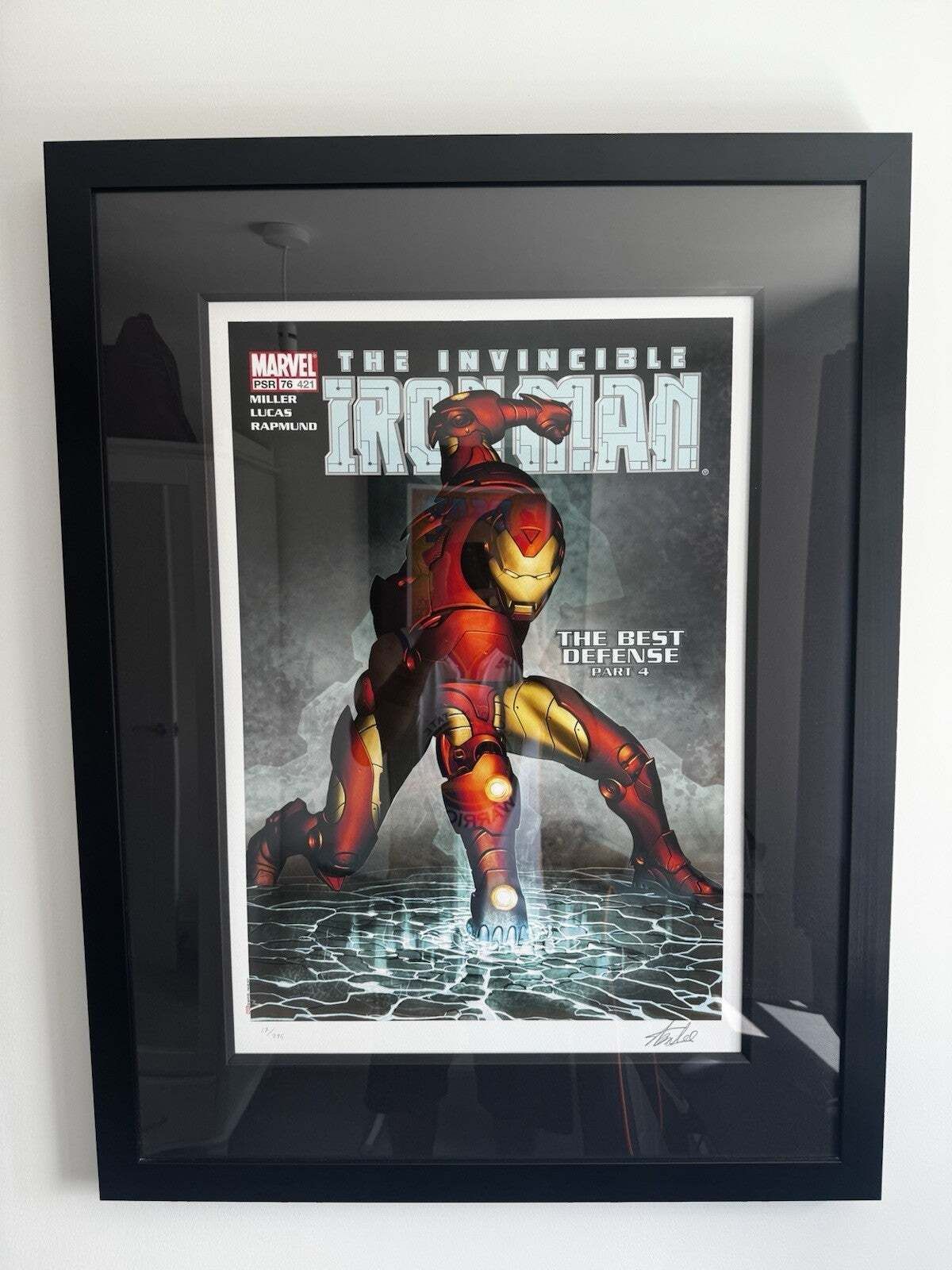Marvel Superheroes   Portfolio Of 6. Ingelijst, Handgesigneerd door Stan Lee photo vinterior