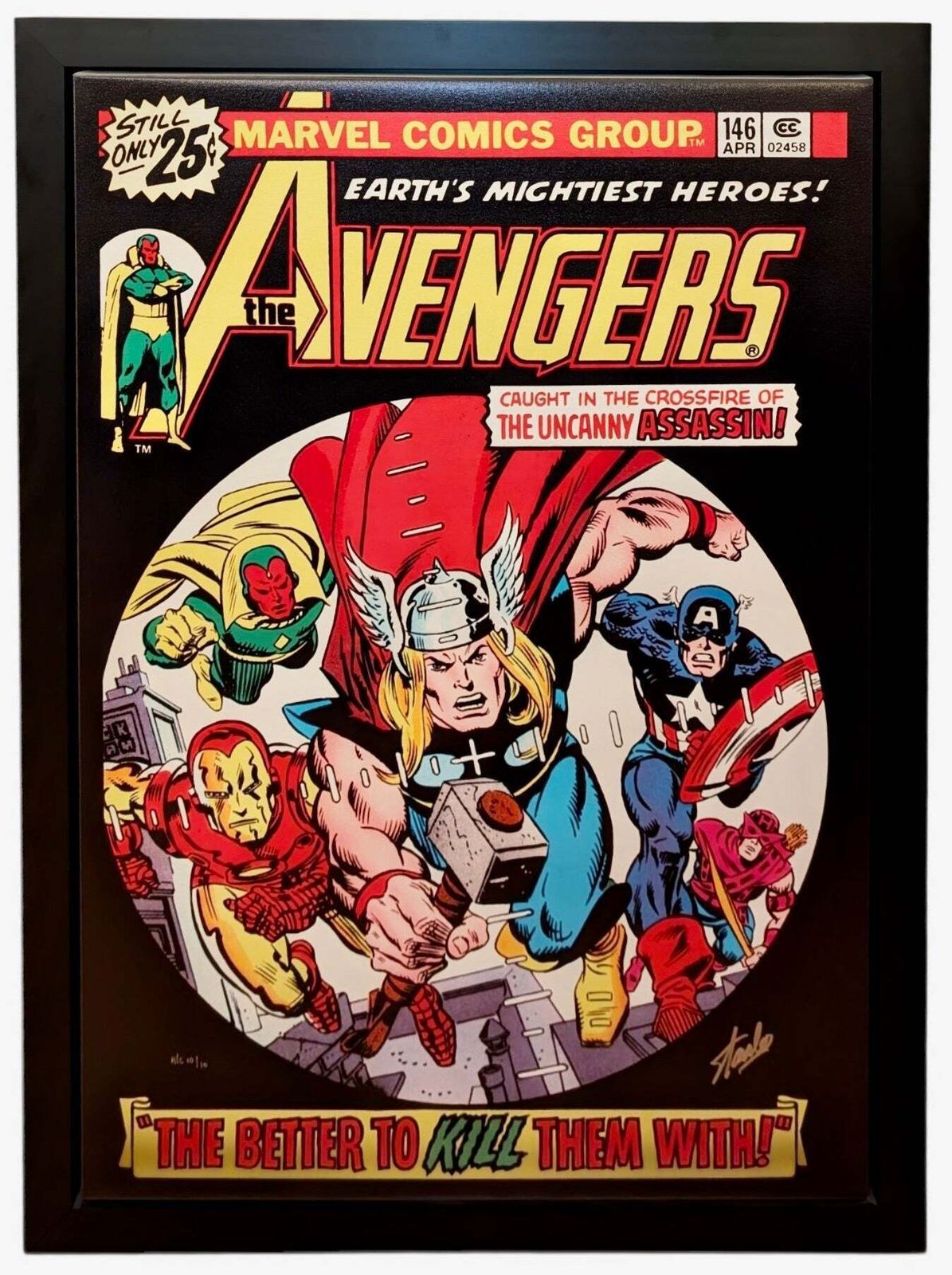 The Avengers #146   Thor, Captain America, Iron Man, Hand Signed, Marvel Studios