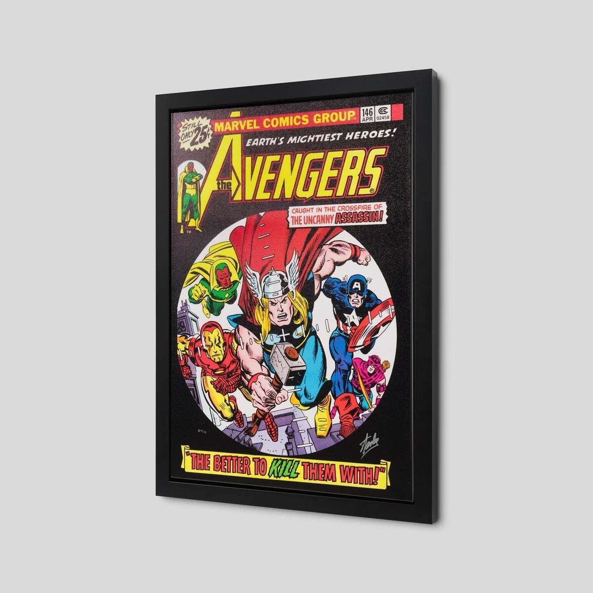 The Avengers #146   Thor, Captain America, Iron Man, Hand Signed, Marvel Studios photo furniture