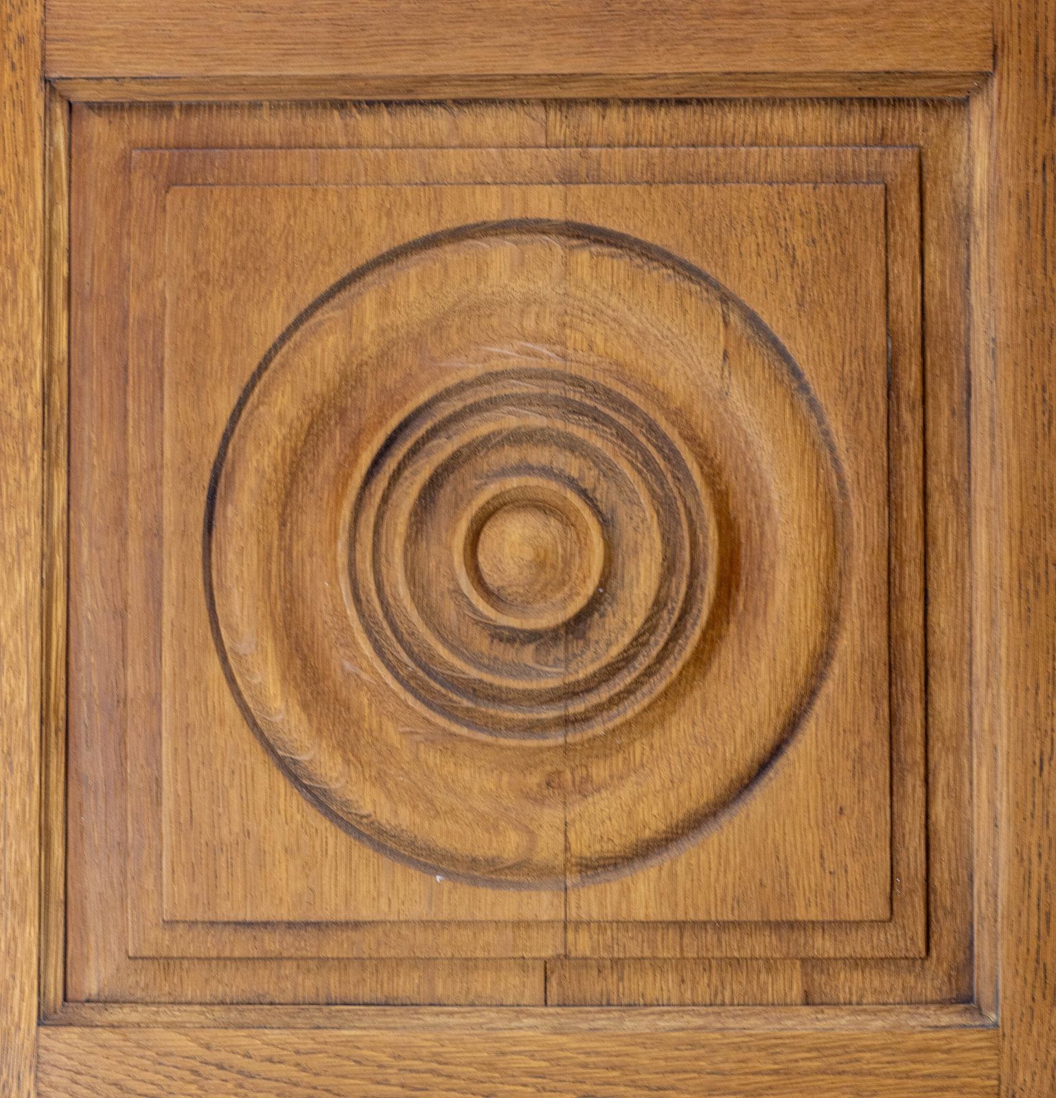 Carved Oak Cabinet, Charles Dudouyt Style, France, 1960 photo buy