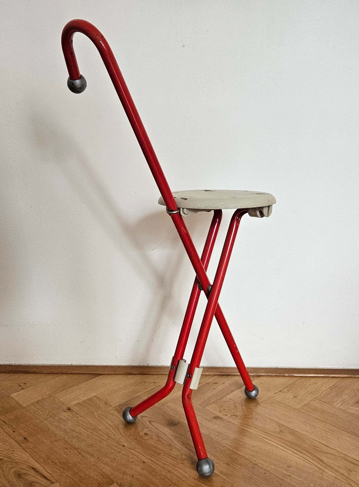 photo furniture Midcentury Ulisse Folding Stool Designed By Ivan Loss, Sandrigarden, Italy, 1981