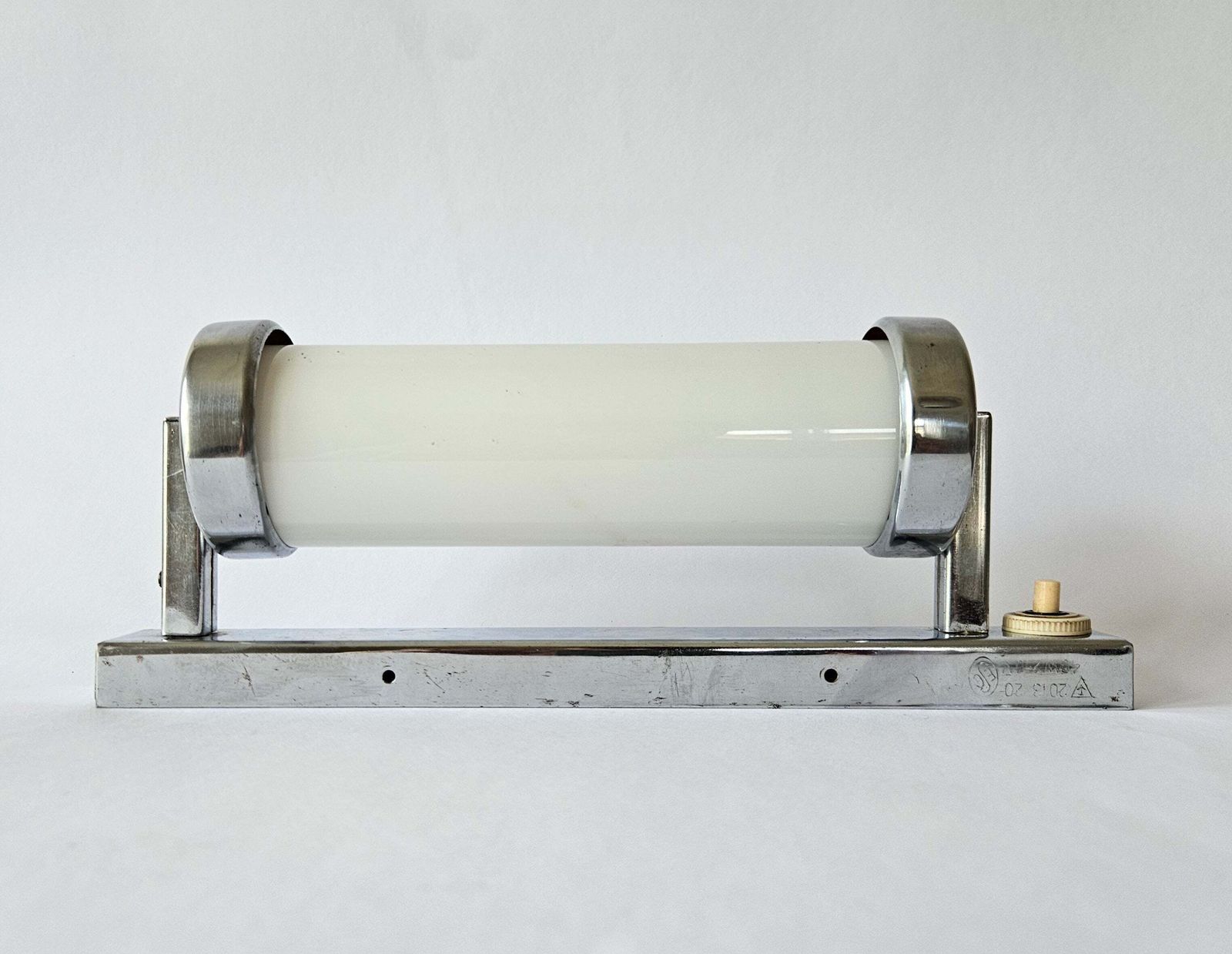 Rare Chrome Design Bauhaus, Art Deco, Functionalism Wall Lamp, 1930s photo vinterior