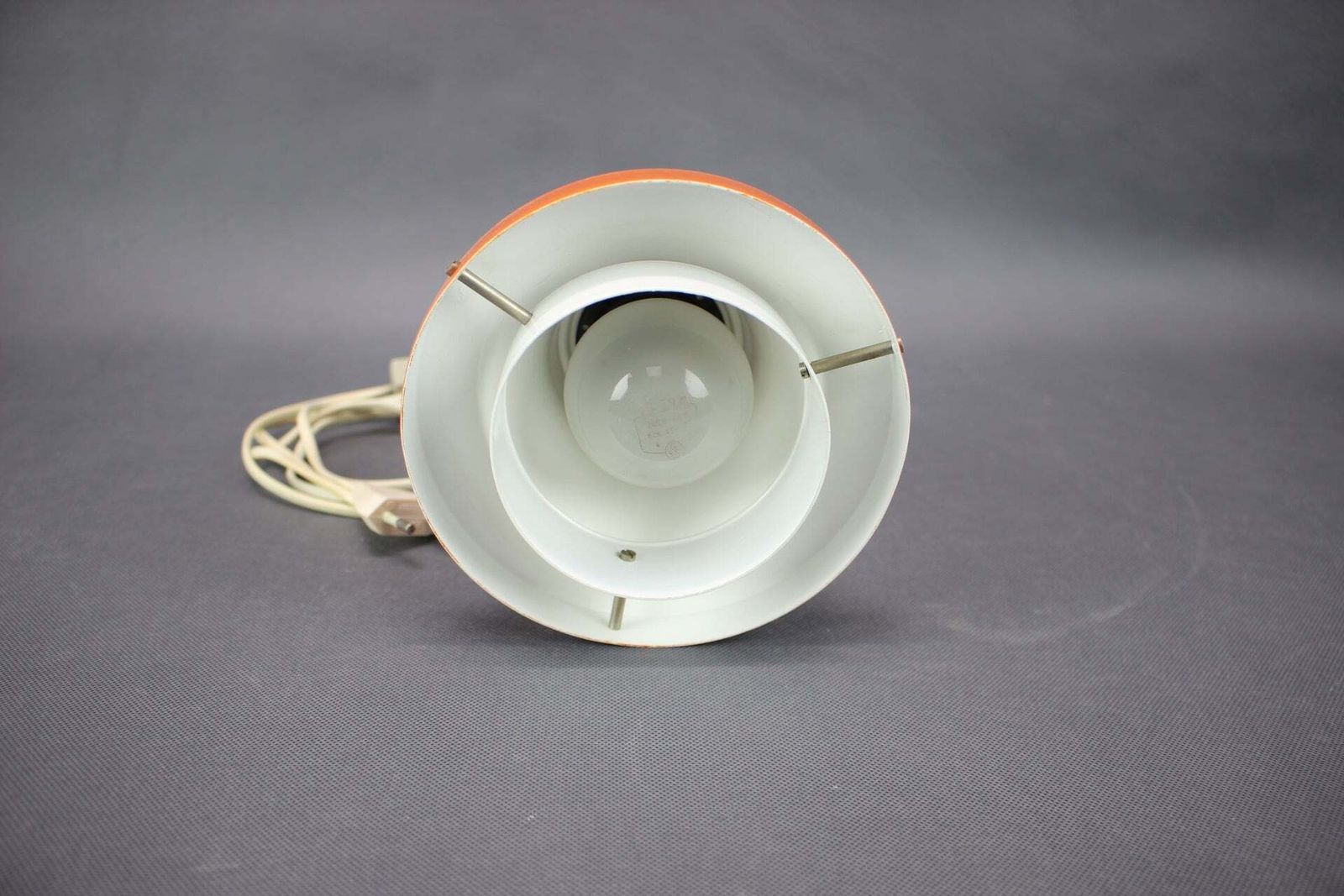 Josef Hurka For Napako Orange Wall Lamp, Czechoslovakia, 1970s photo furniture