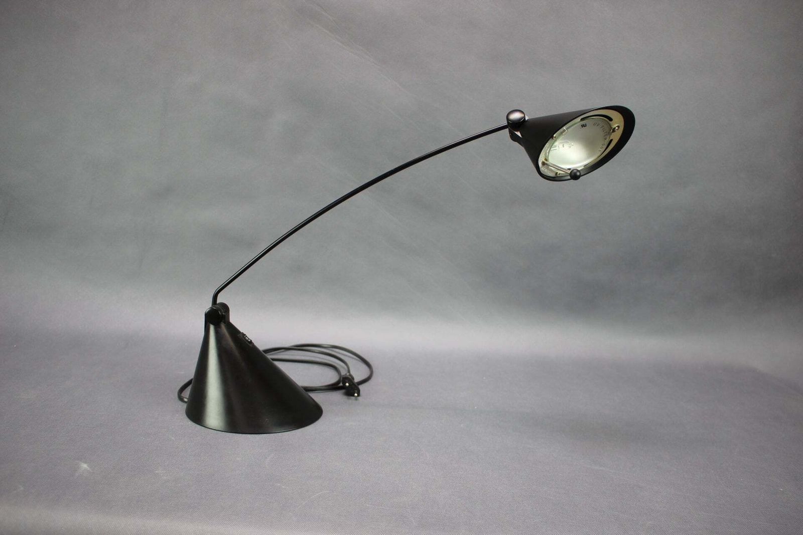 Lampe de table italienne Candy Light réglable noire, années 1990 photo furniture
