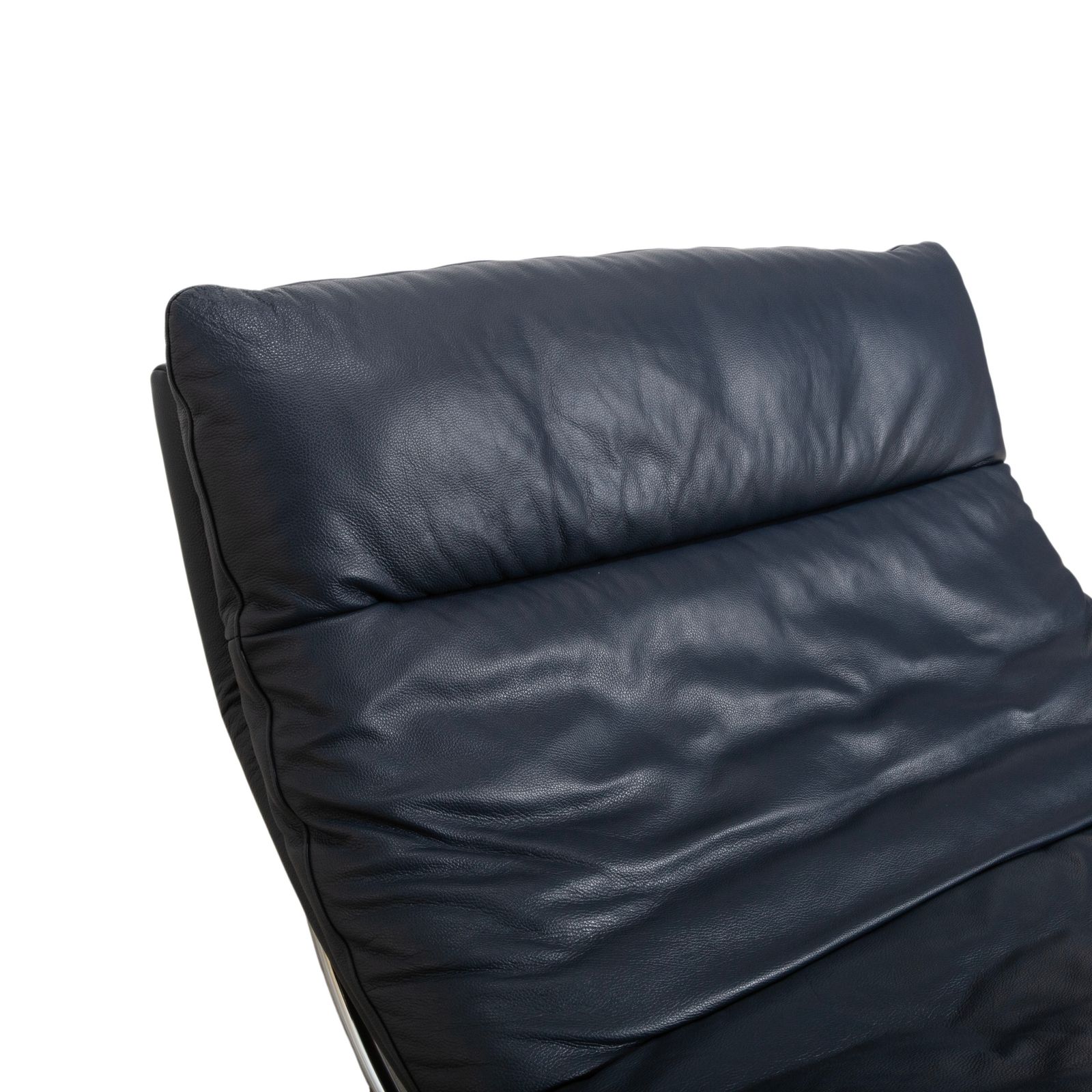 Willi Schillig Daily Dreams Leather Chaise Lounge Dark Blue Navy photo buy