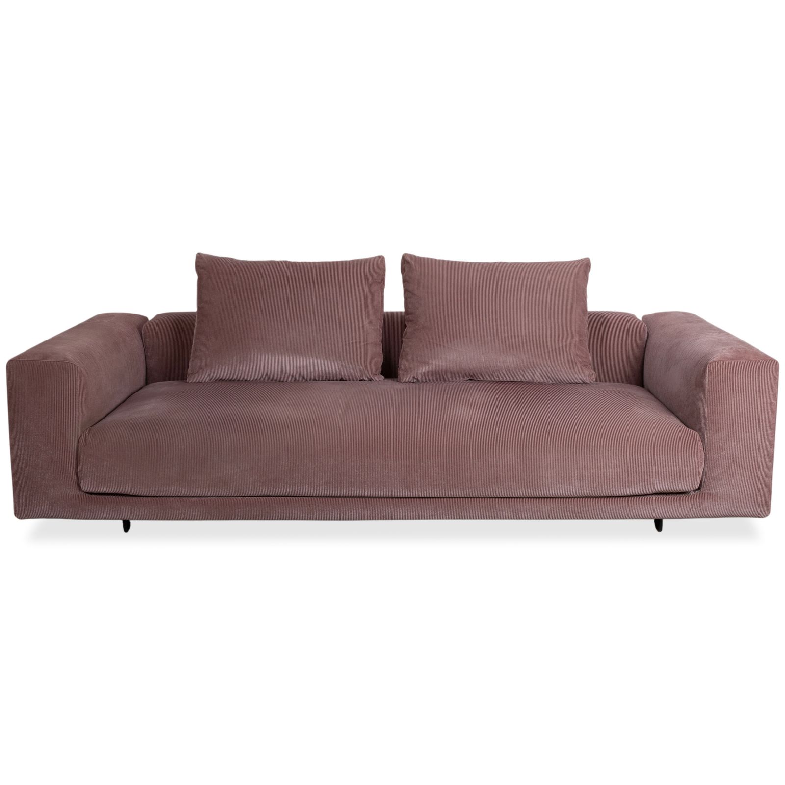 Cor Moss stof corduroy driezitsbank roze mauve