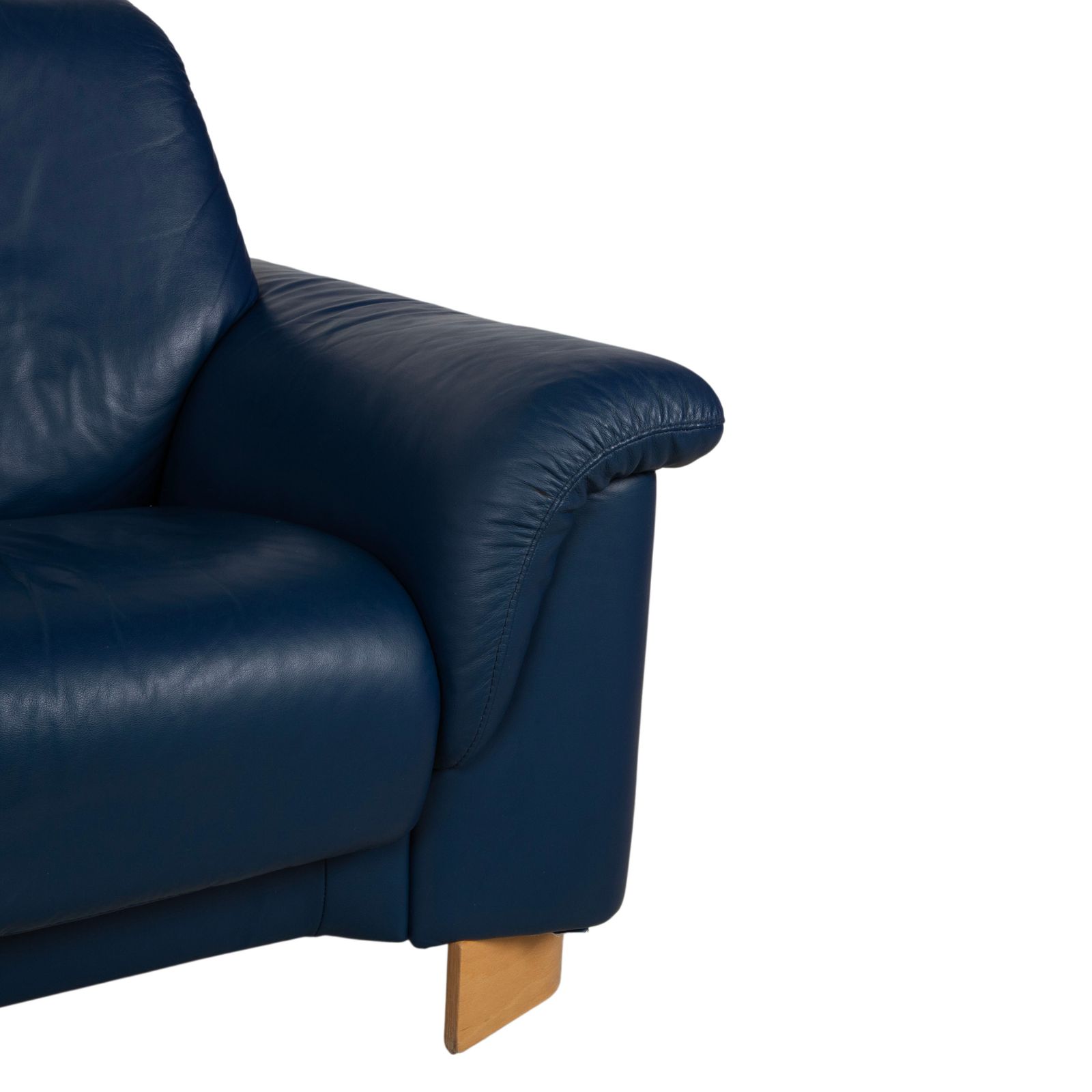 Stressless Paradise Leren Driezitsbank Blauw Navy Sofa Manuele Functie photo vinterior