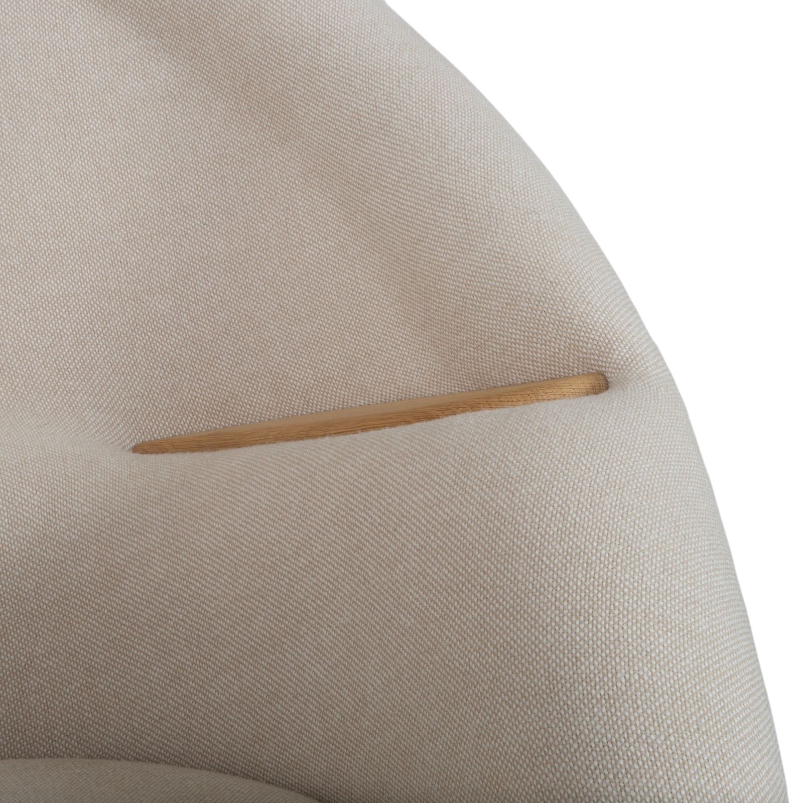 Audo Copenhagen Oda Fabric Armchair Set, Cream Beige Eggshell photo vinterior