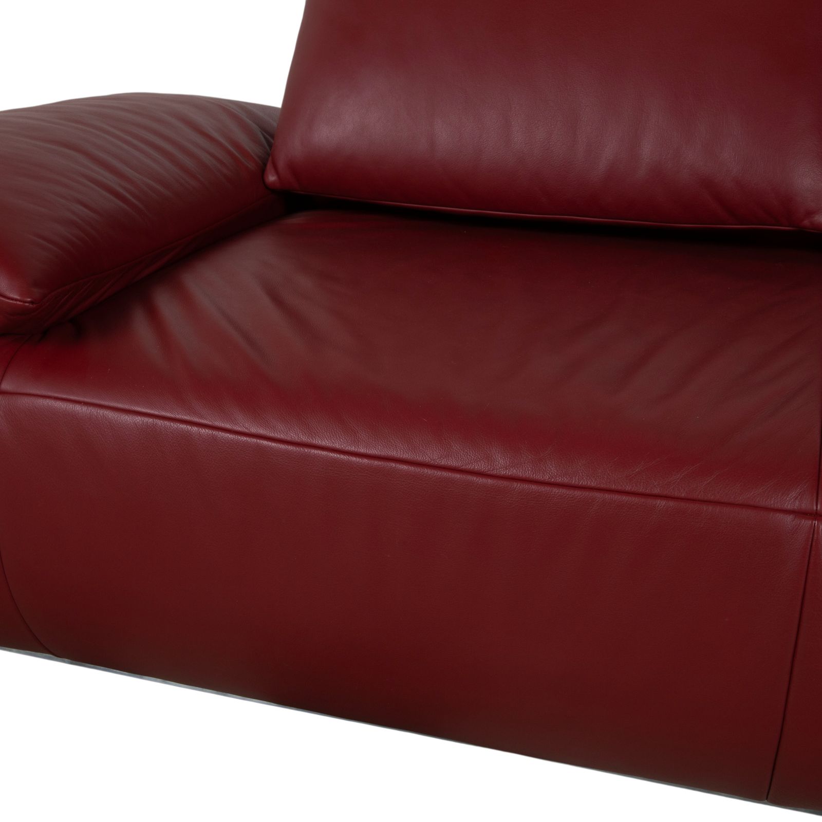 Koinor Volare Leather Two Seater Red Manual Function Sofa photo Furniture
