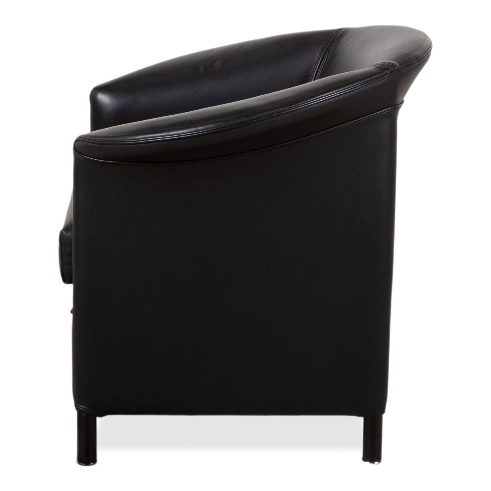 Furniture Wittmann Aura Leather Armchair Black photo