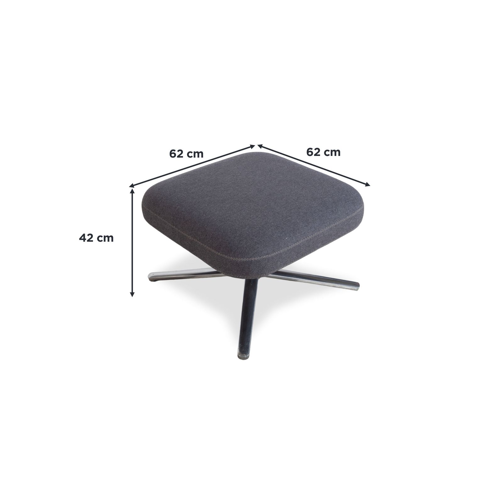 Fauteuil Vitra Grand Repos en tissu, gris, fonction manuelle photo for sale