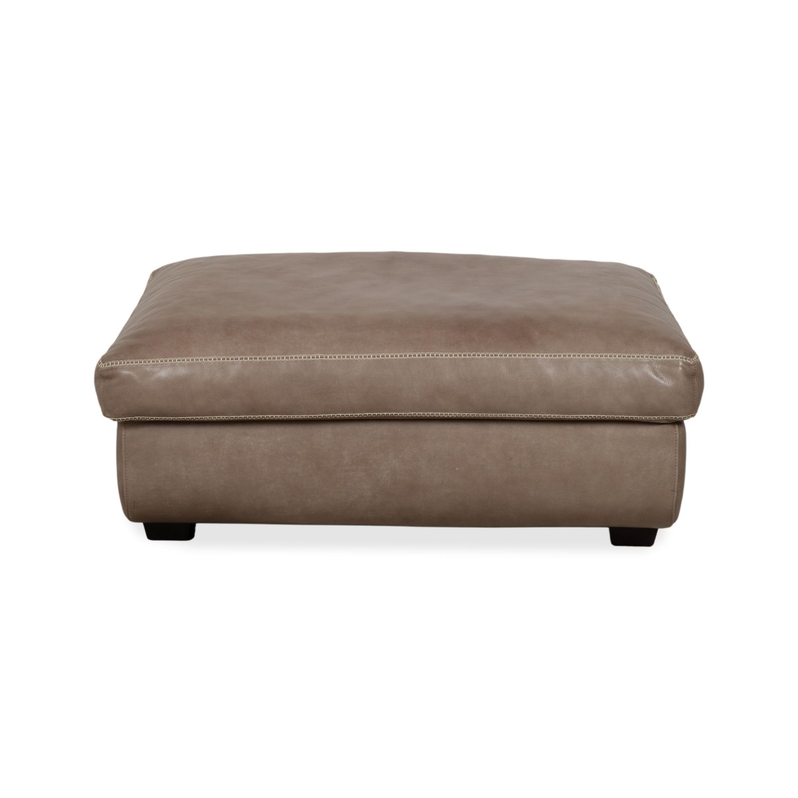 photo furniture Machalke Valentino Leather Stool Grey Brown Taupe