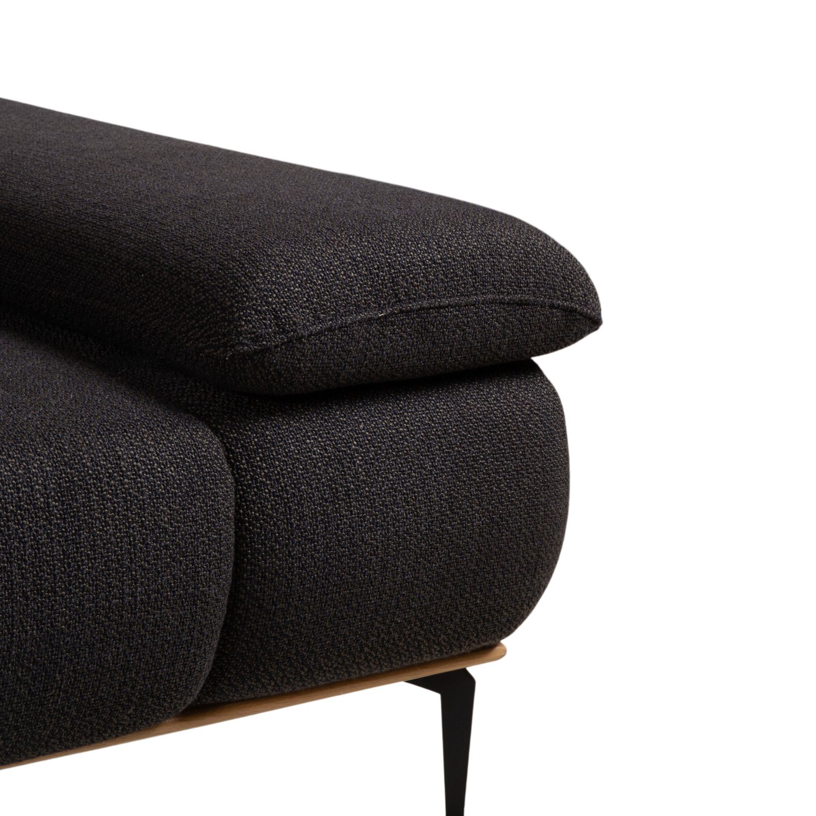 Canapé d'angle Willi Schillig Run en tissu anthracite, fonction manuelle photo buy