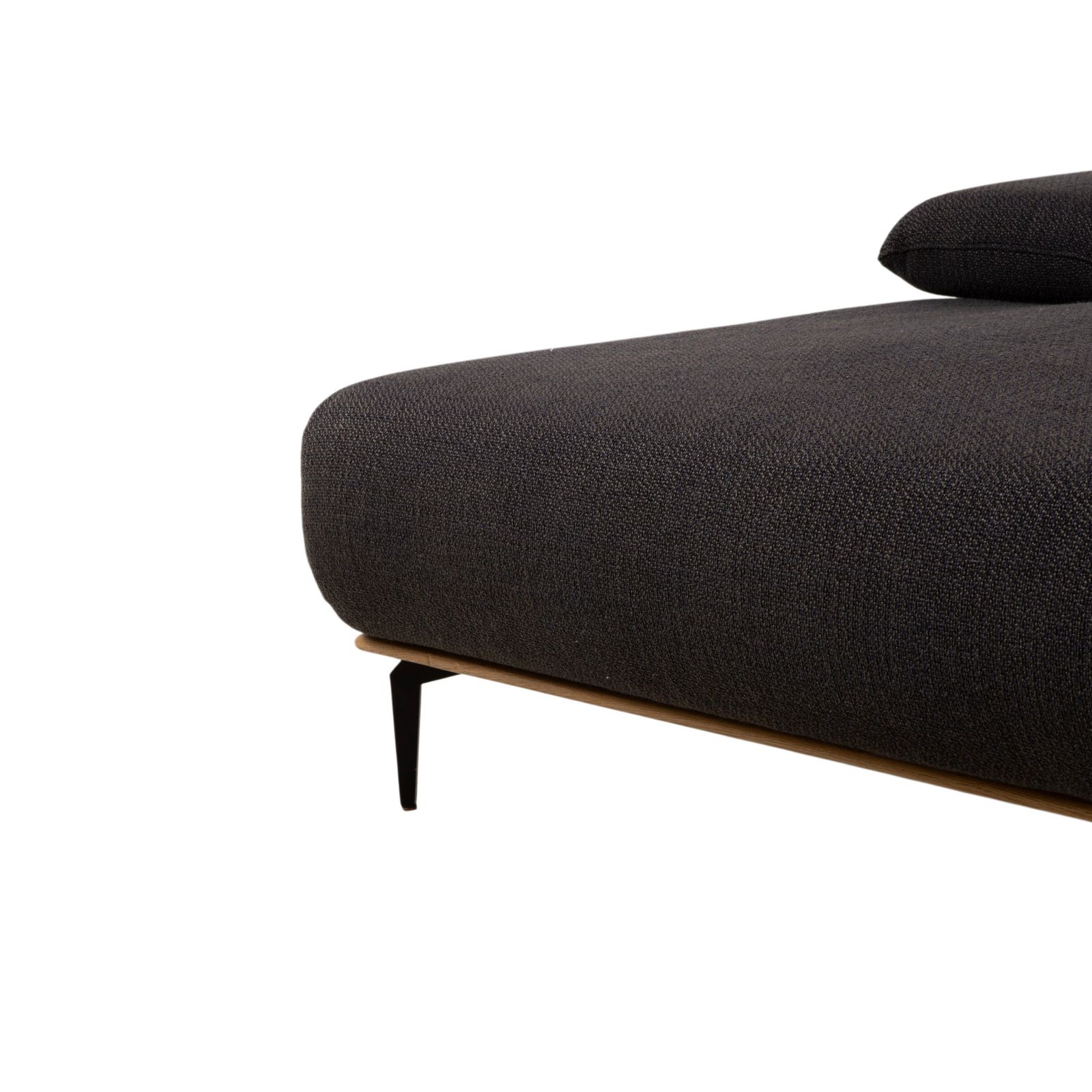 Willi Schillig Run Fabric Corner Sofa Anthracite Manual Function photo vintage
