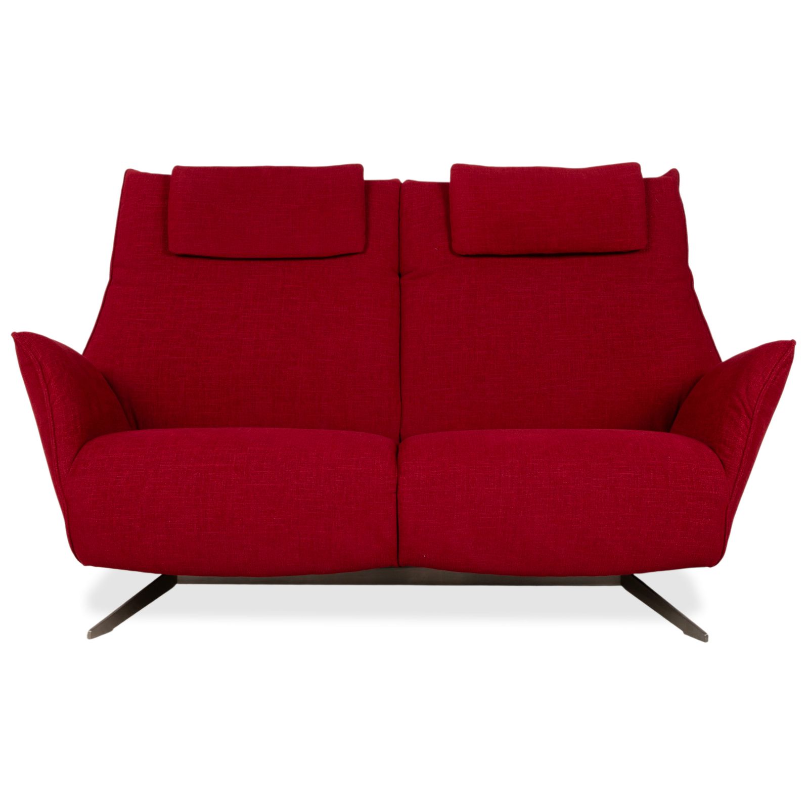 Canapé 2 places Koinor Evita en tissu rouge