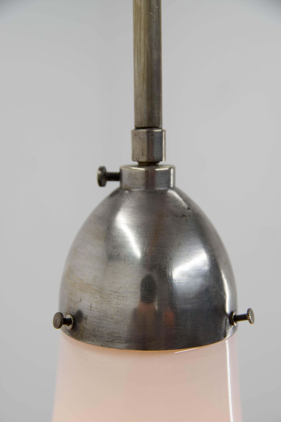 Art Deco Hanglamp van Peter Behrens, Opalineglas, jaren 1910, Verstelbaar photo vinterior