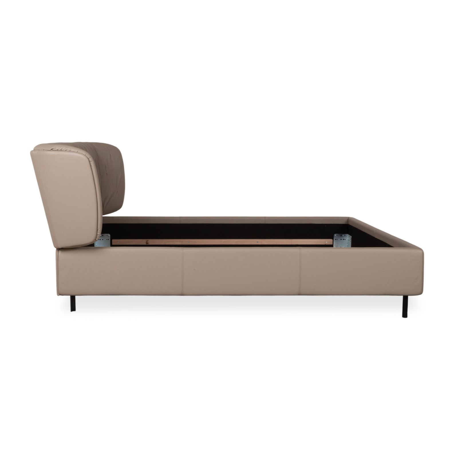 Mobilier Lit en cuir Rolf Benz SONO beige, chambre photo