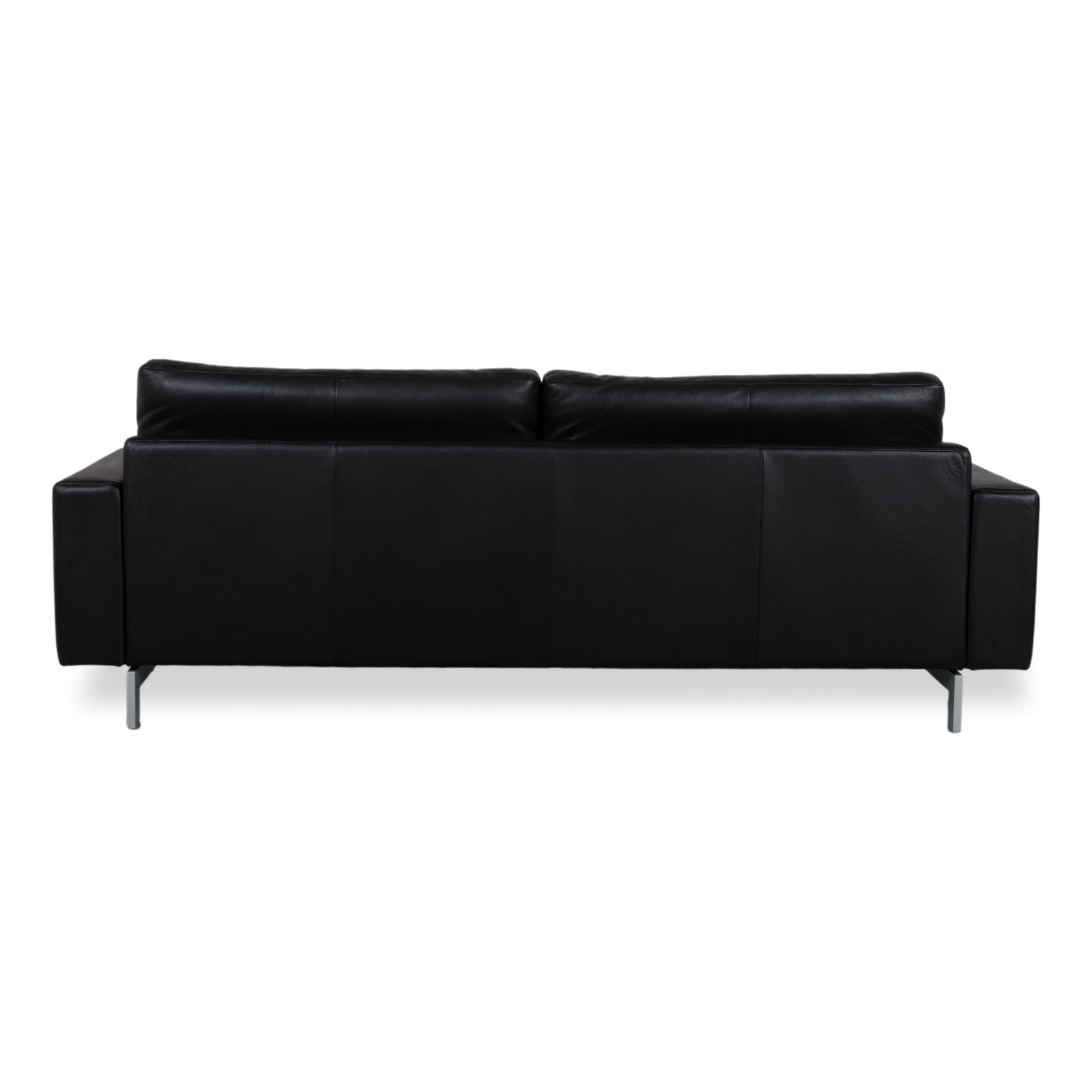 Mobilier Canapé 3 places Rolf Benz Vida en cuir noir photo