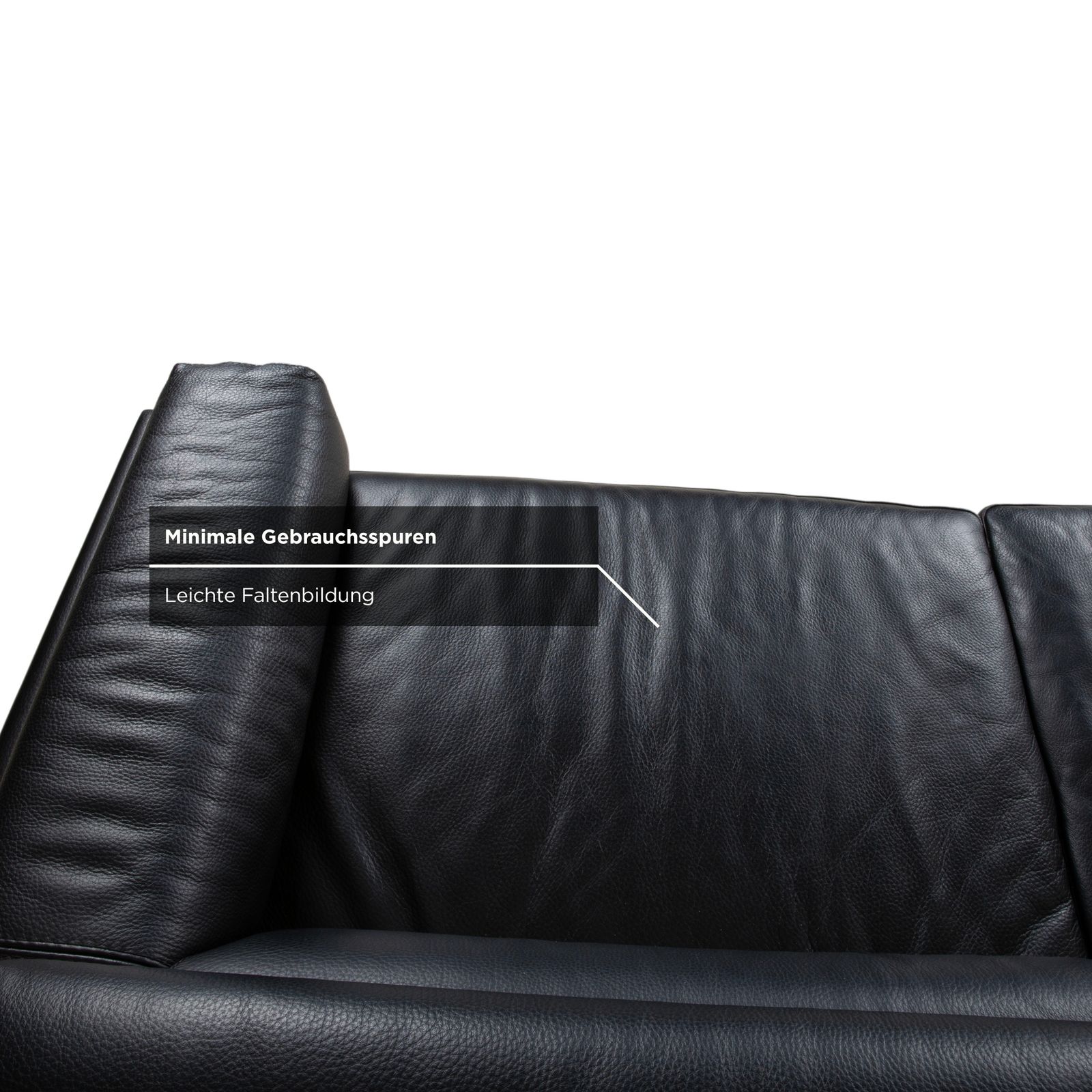 Calia Romeo Leather Chrome Two Seater Black Sofa Manual Function photo vintage