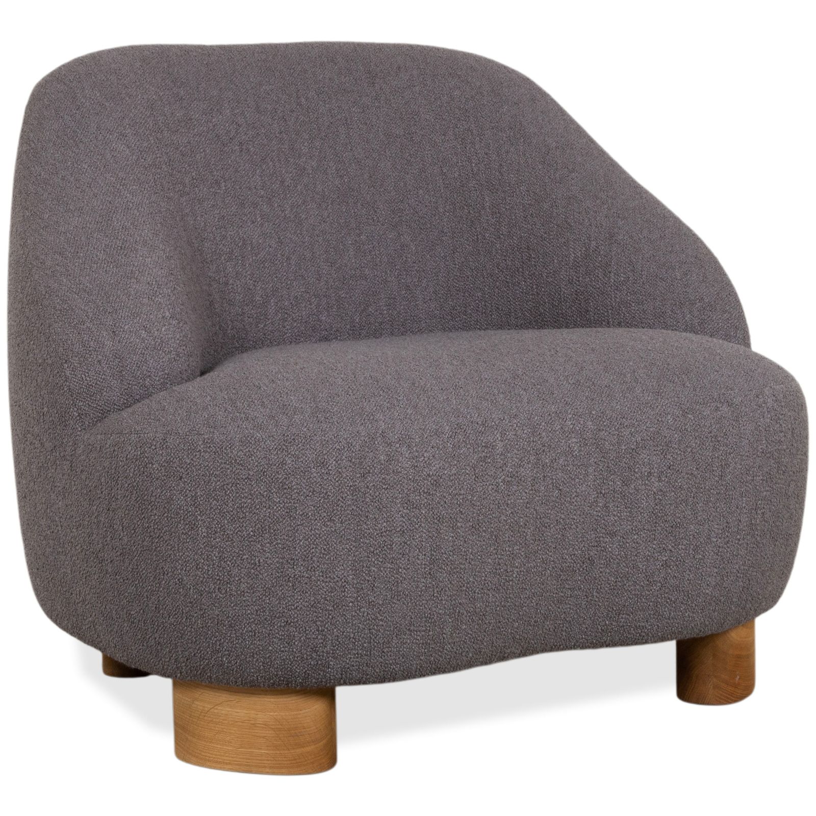 Fauteuil &Tradition Margas LC1 en tissu, gris