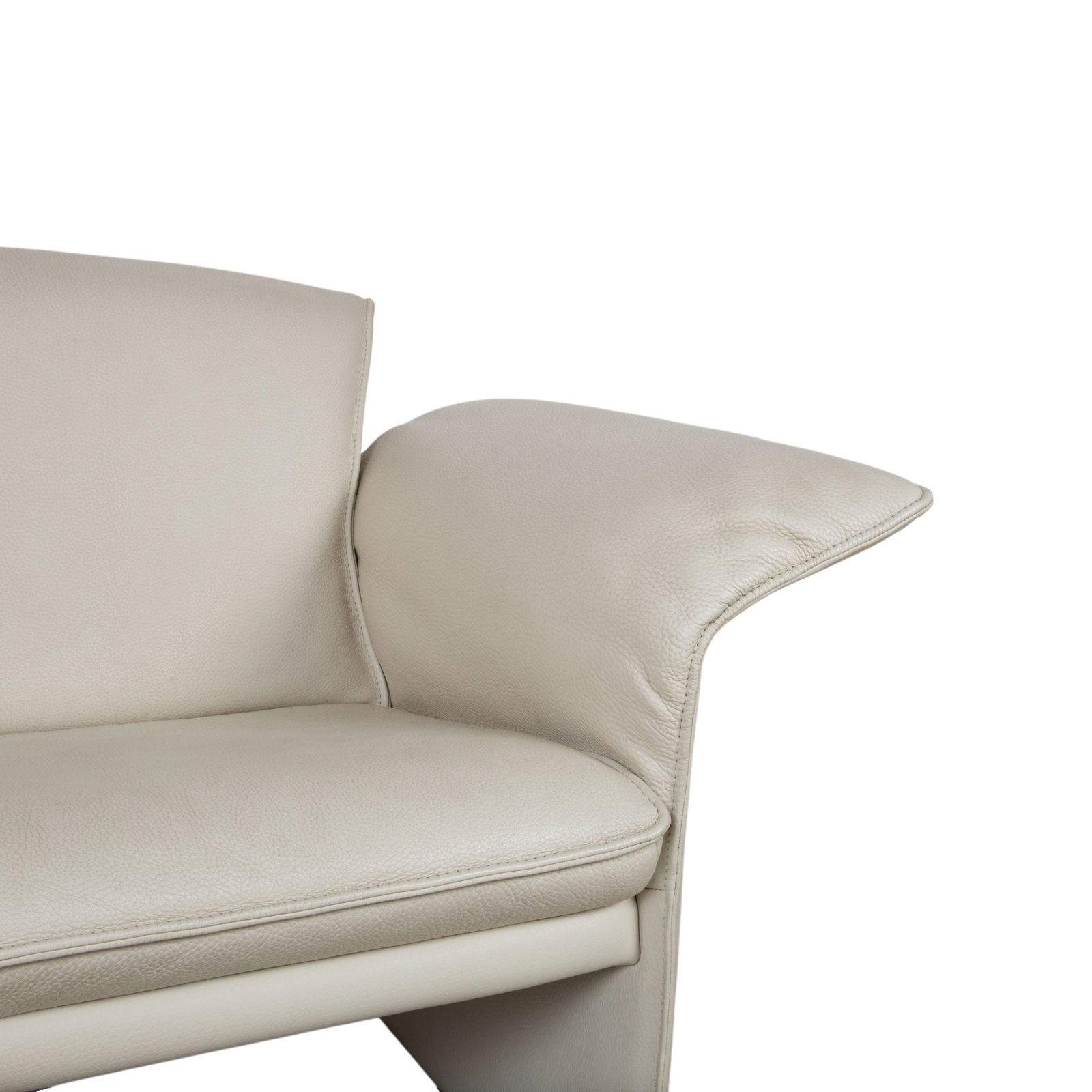 Ensemble Jori Jr 2700 canapé 2 places et fauteuil en cuir, crème beige, fonction manuelle photo buy