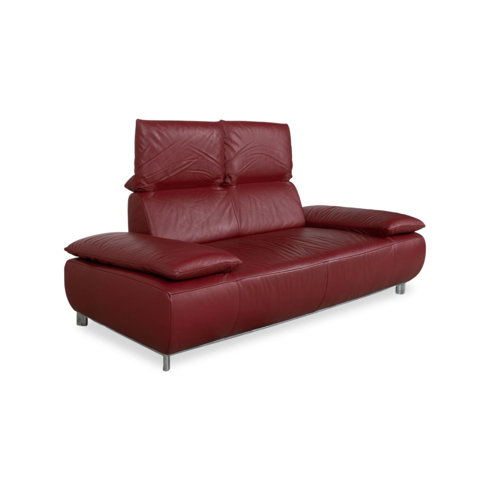 Ensemble Koinor Volare canapé 2 places et fauteuil en cuir, rouge, fonction manuelle photo buy