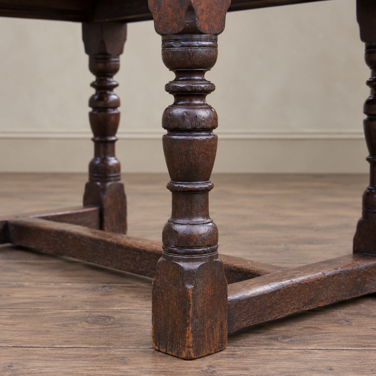 17th Century Oak Draw Leaf Extending Dining Table photo buy