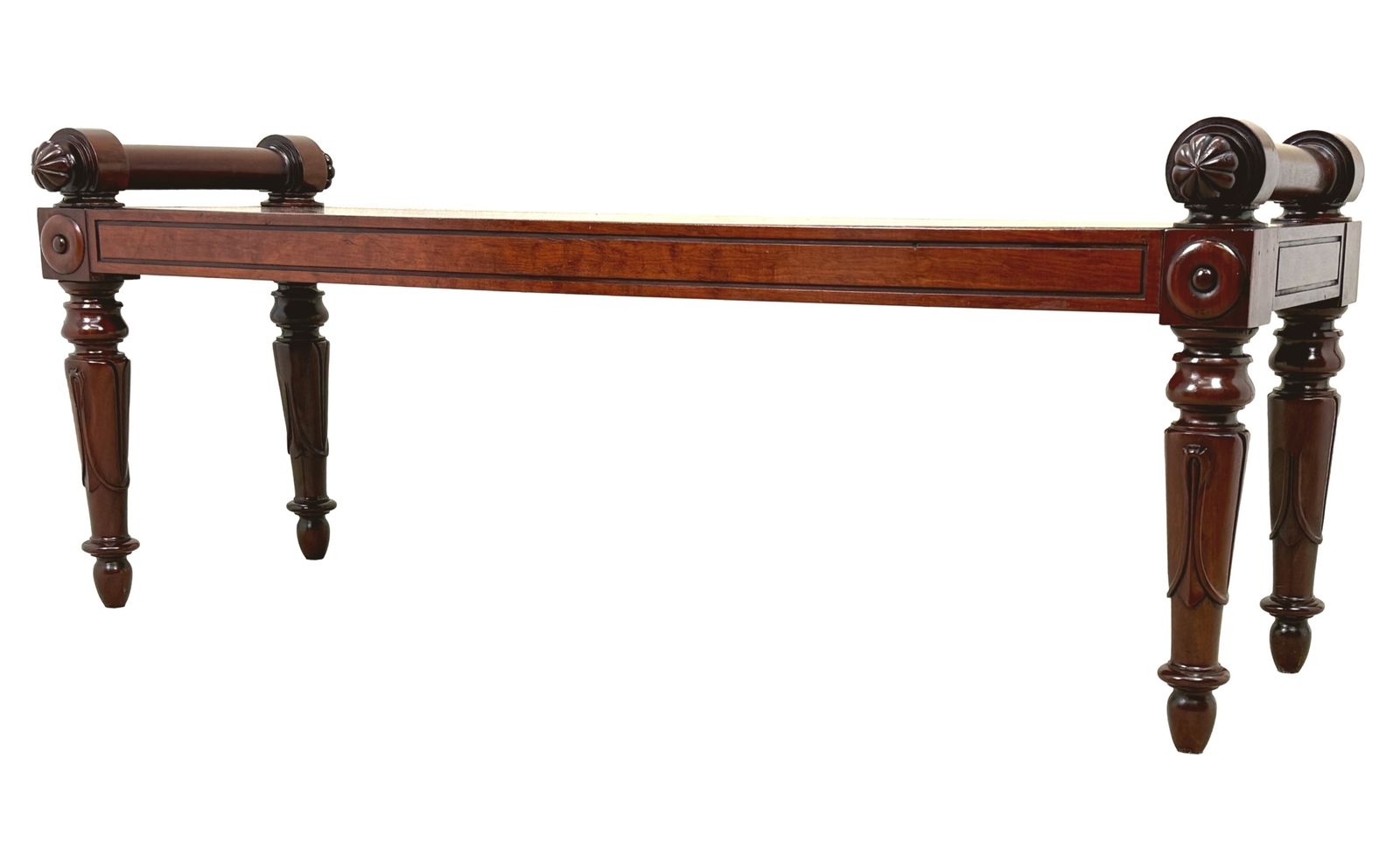 Grote Regency Mahonie Hallbank, 19e Eeuw (Engeland, ca. 1835)