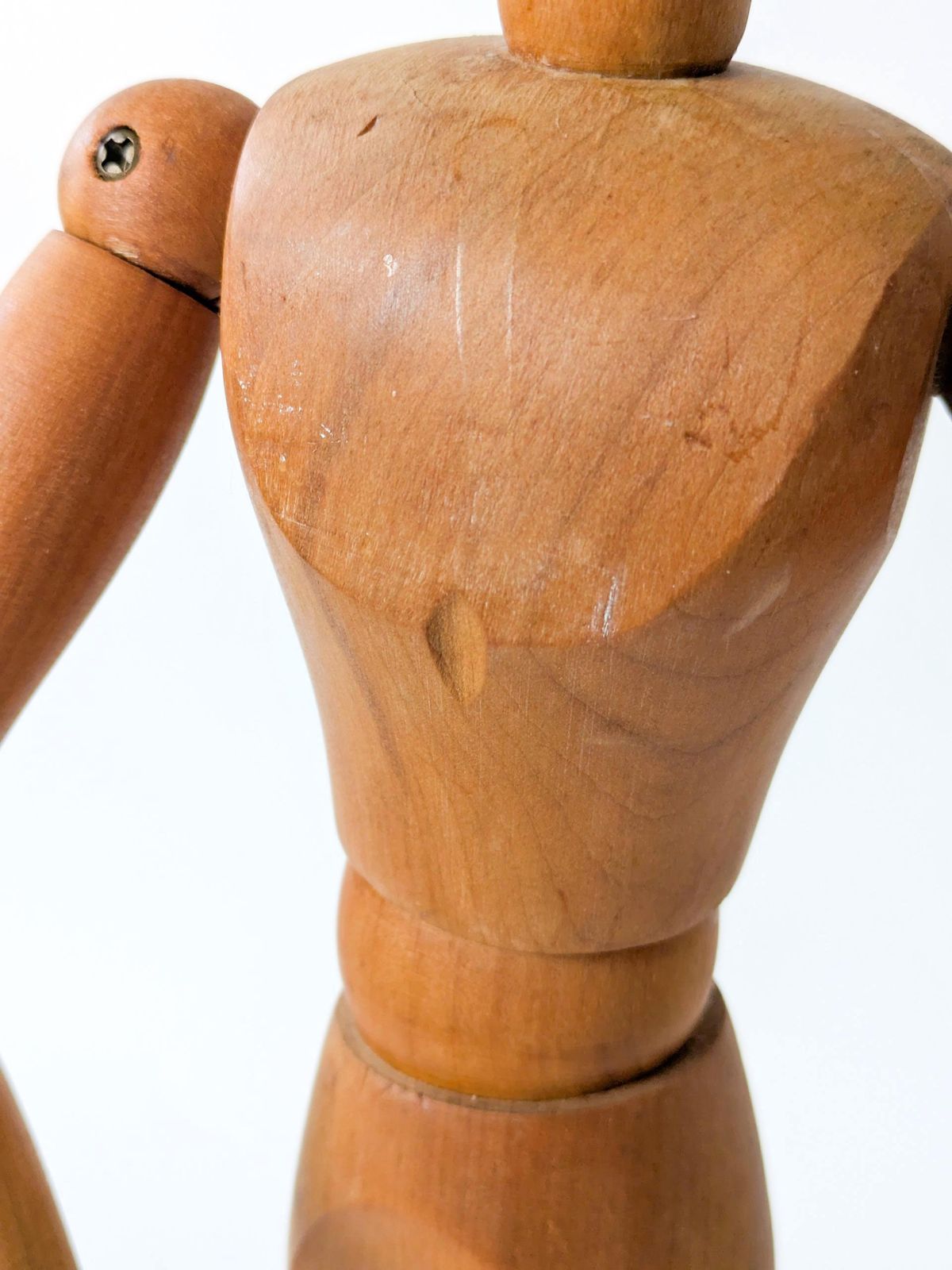 Large Vintage Wood Articulated Artist Manikin Drawing Figure Mannequin On Stand photo buy