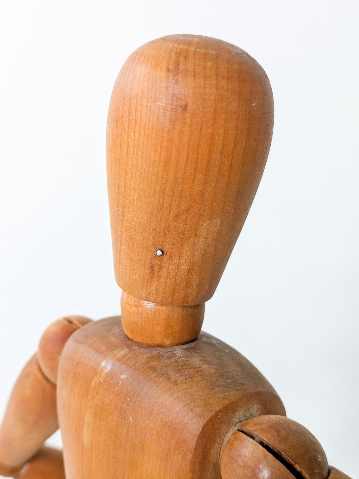 photo buy Large Vintage Wood Articulated Artist Manikin Drawing Figure Mannequin On Stand