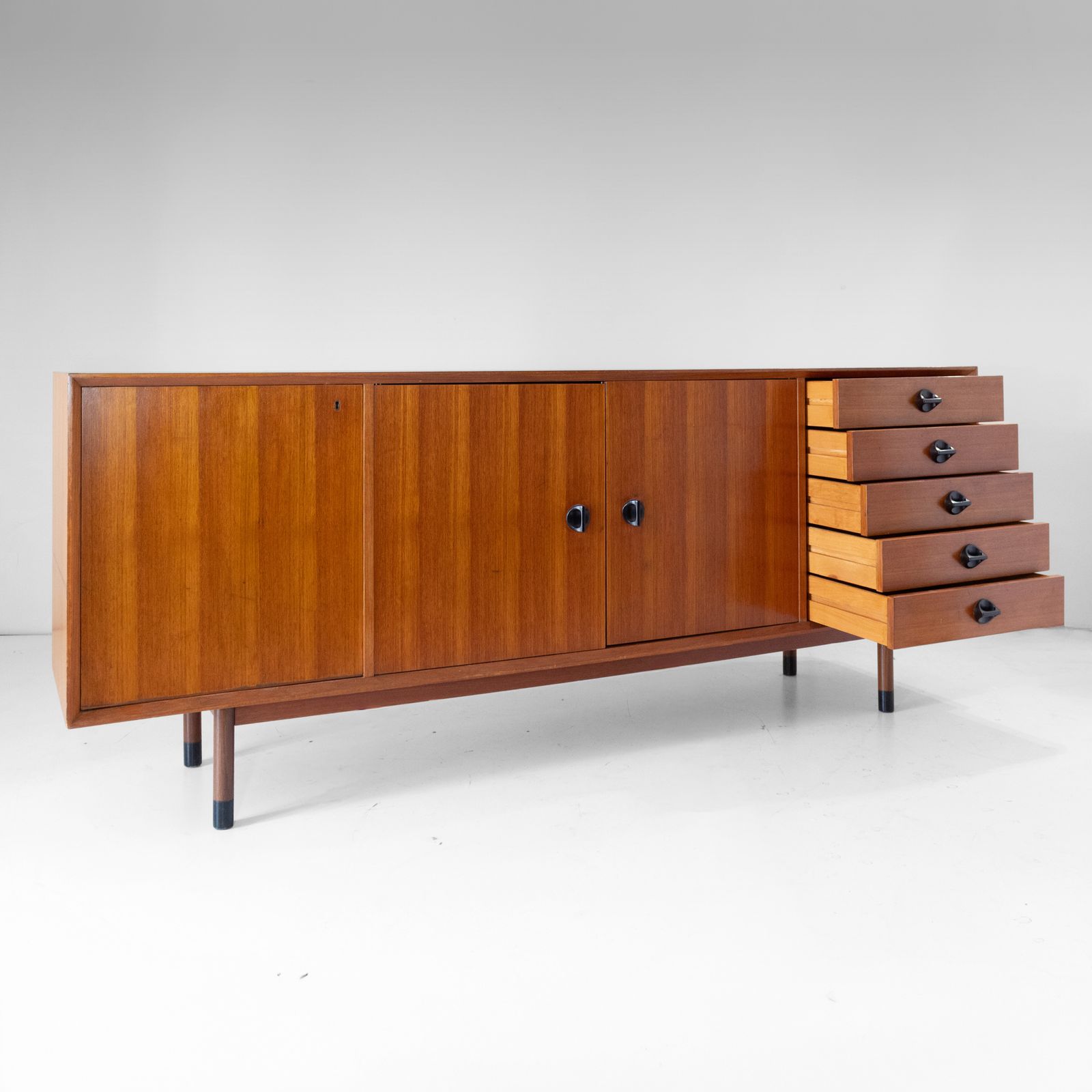 Mid Century Modern Teak Sideboard By George Coslin For Faram, Italy, 1960s photo for sale
