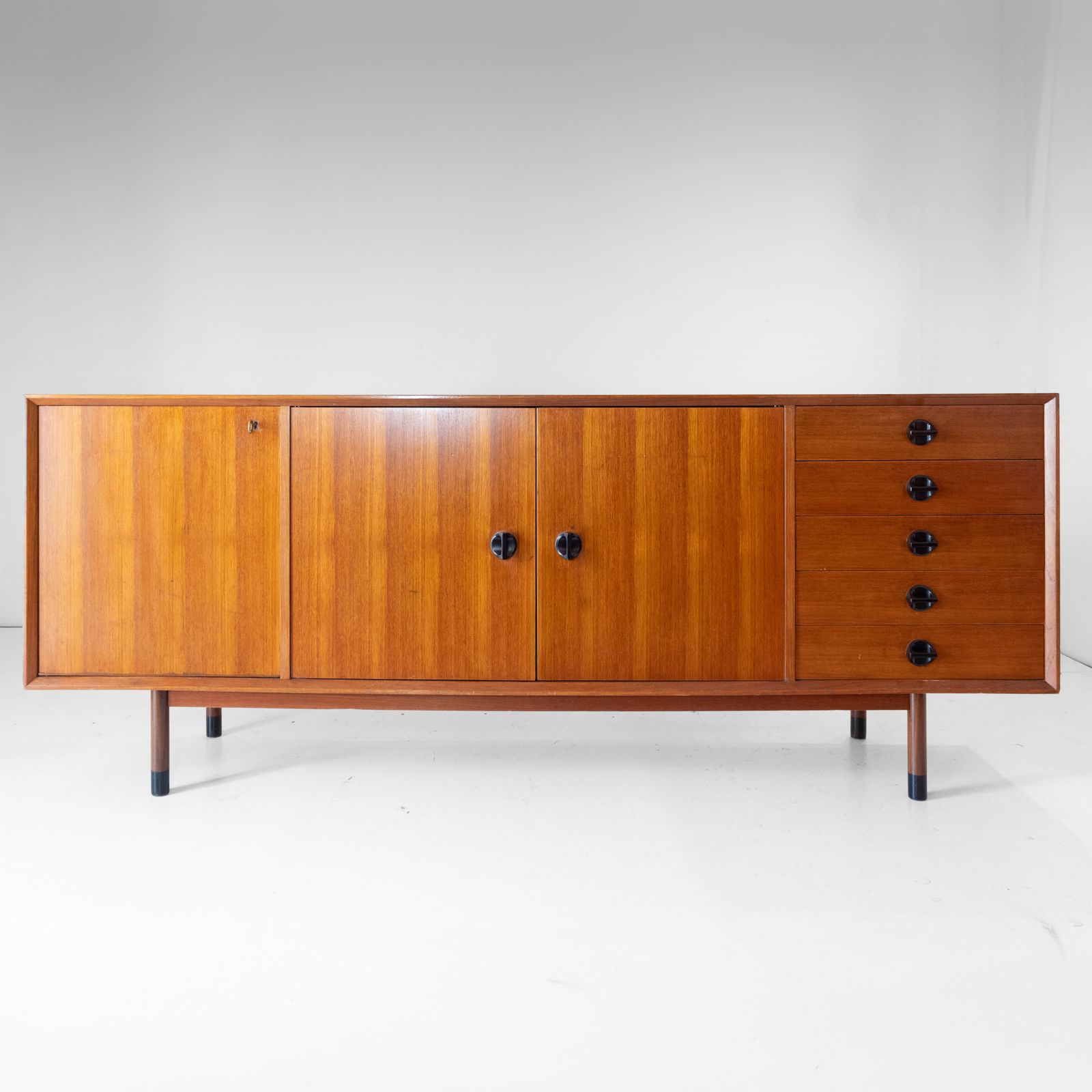 Mid Century Modern Teak Sideboard By George Coslin For Faram, Italy, 1960s