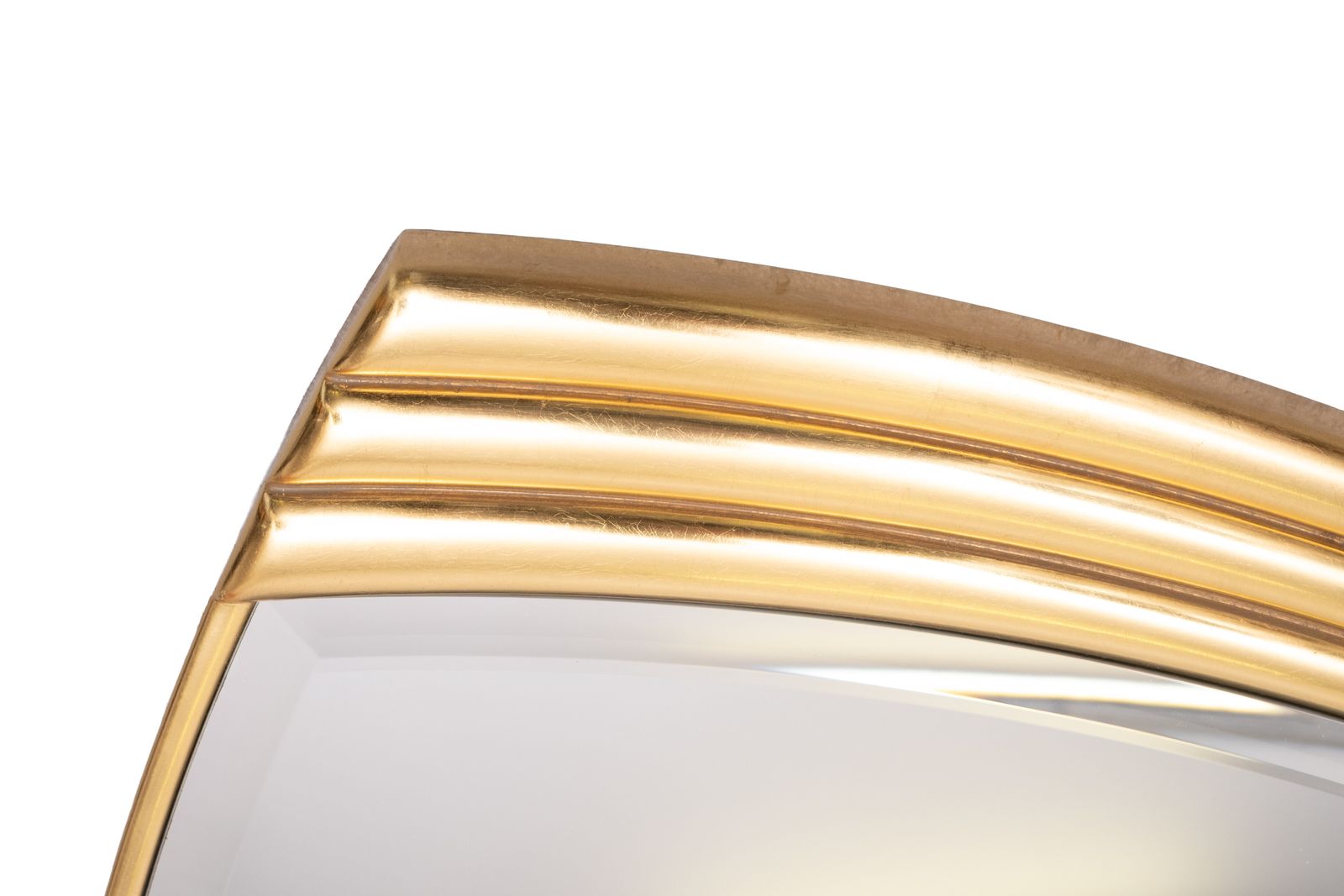 Deknudt Gold Art Deco Wandspiegel, jaren 1970, België photo for sale