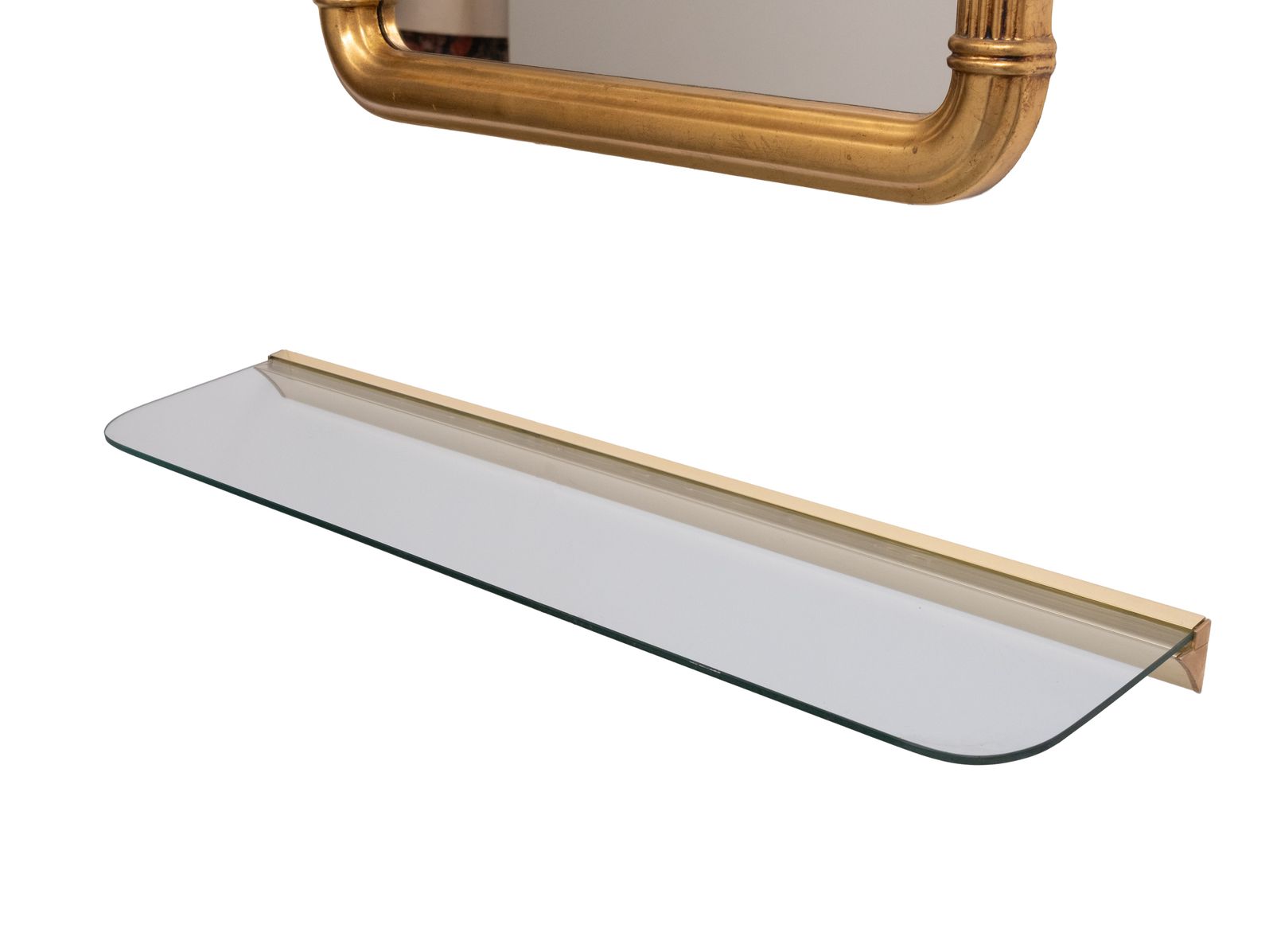 Gold Mirror Hollywood Regency 1970s Belgium photo furniture